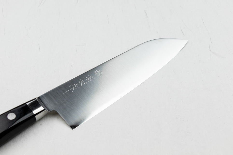Takamura Kurogouhan Migaki Santoku Knife 165mm - Premium Japanese Kitchen Knife for Slicing, Dicing & Chopping - Perfect for Home Chefs & Professional Cooking