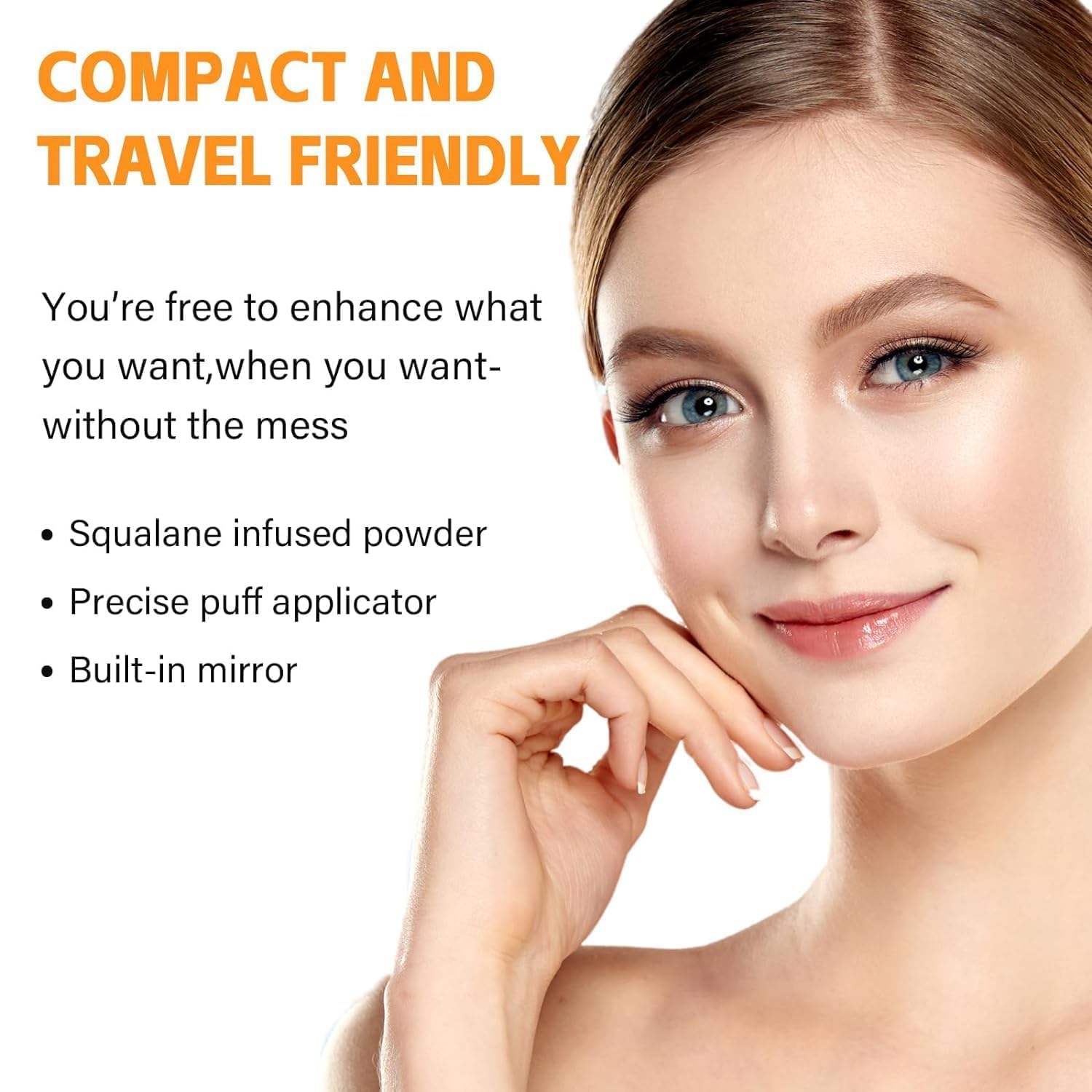 Natural Hairline Powder & Shading Sponge Pen - Quick Root Touch-Up, Eyebrow Stamp & Hairline Shadow Powder Stick (40G) - Perfect for Covering Gray Roots, Thinning Hair & Creating Fuller Hairlines at Home or On-The-Go