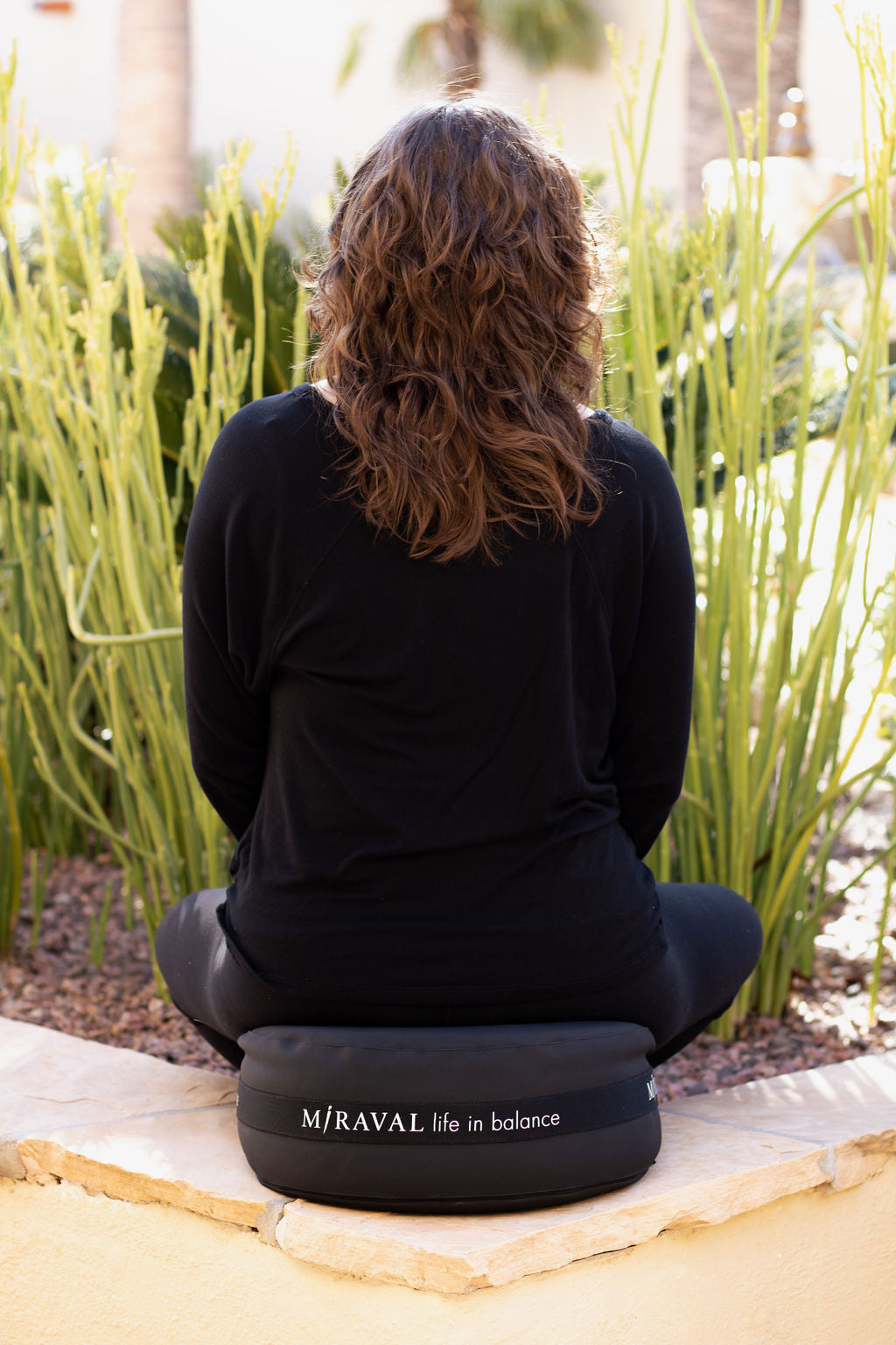 Miraval Meditation Cushion - Premium Zafu Yoga Pillow for Comfortable Sitting, Zen & Mindfulness Practice - Perfect for Home, Studio & Outdoor Meditation Sessions