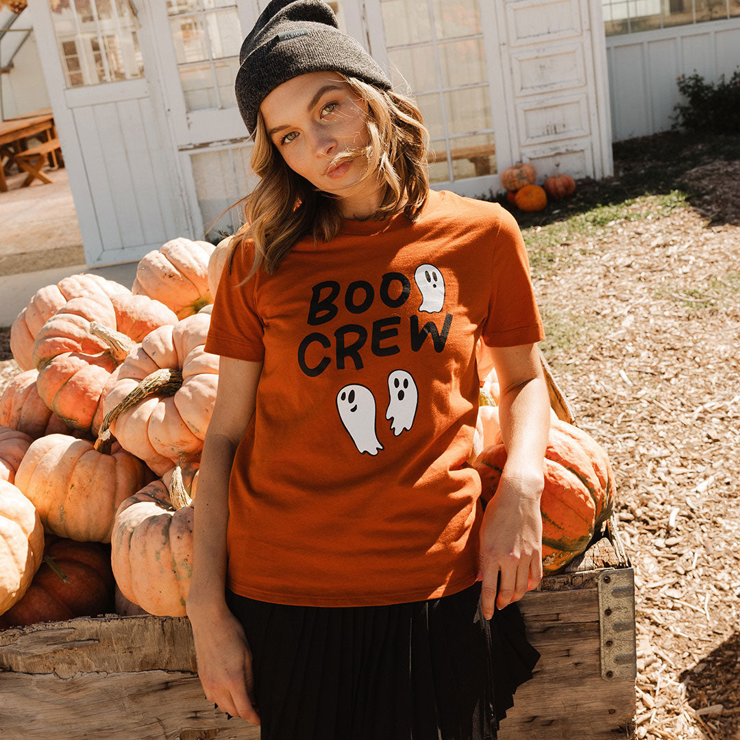 Burnt Orange Boyfriend Tee - Soft Oversized Women's T-Shirt | Casual Comfort Wear for Everyday, Lounge & Street Style