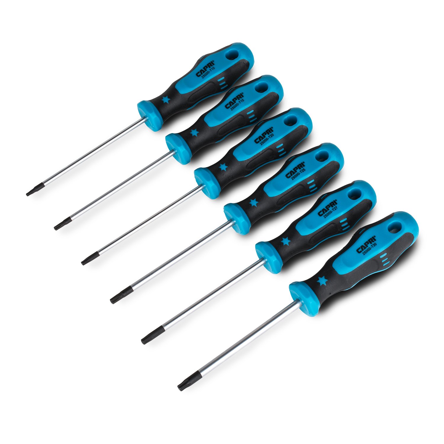 Capri Tools 6-Piece Kontour Star Screwdriver Set - Perfect for Mechanics & DIY