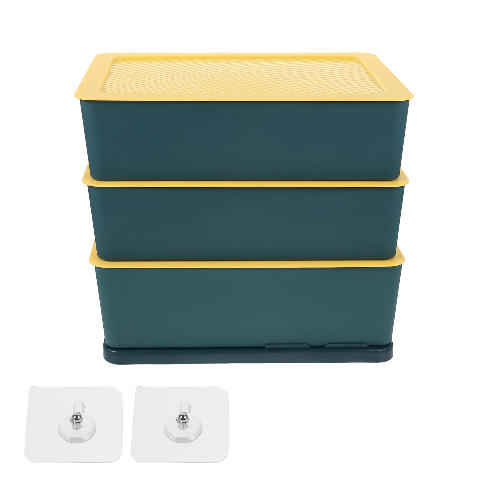 VOSAREA 6-Drawer Desk Organizer - Closet Storage Box for Clothes, Socks, Underwear & Accessories | Space-Saving Dresser Divider for Bedroom, Nursery & Bathroom Organization (Green)