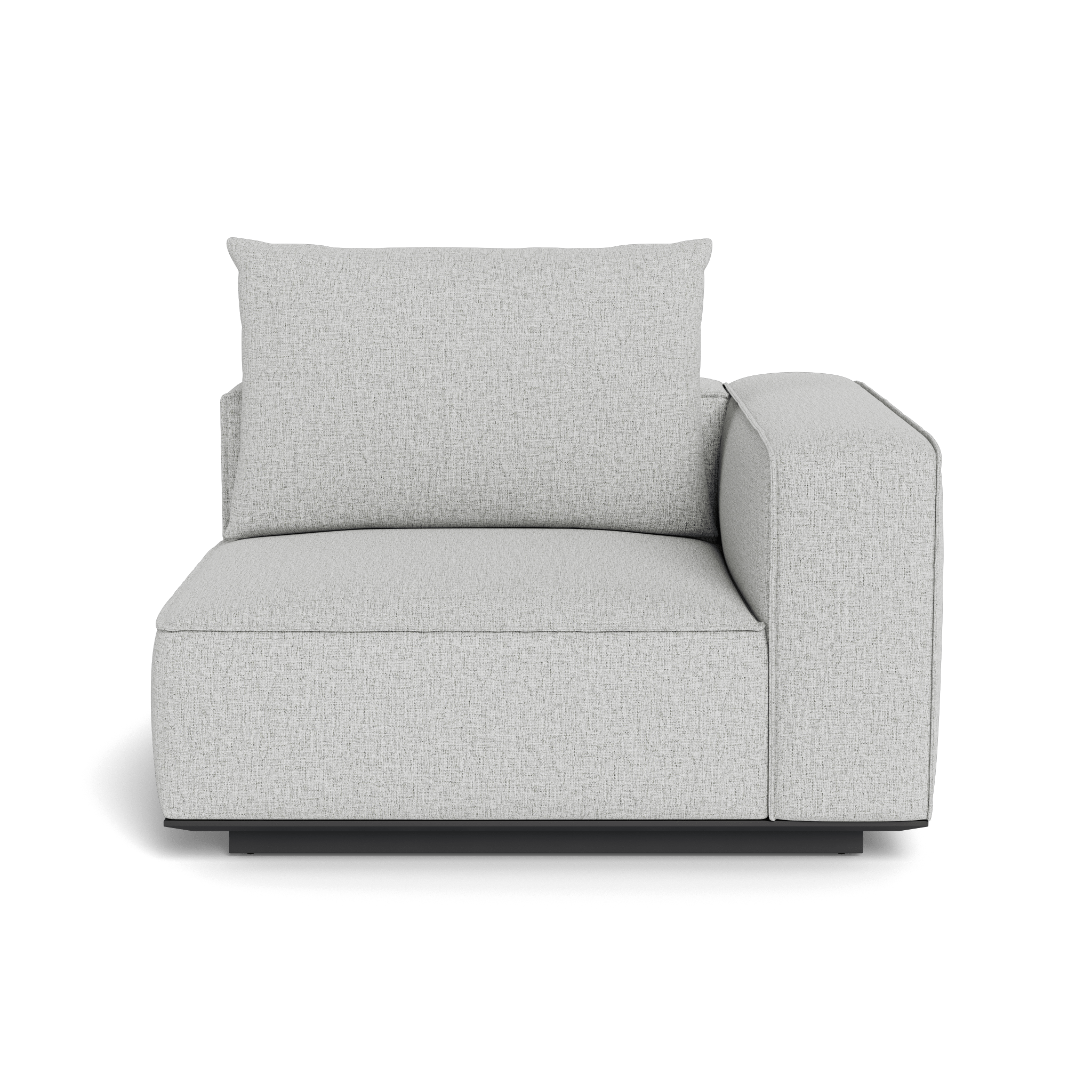 Santorini Outdoor Corner Right Sectional Sofa Set - Modern Patio Furniture for Garden, Backyard, and Poolside Relaxation