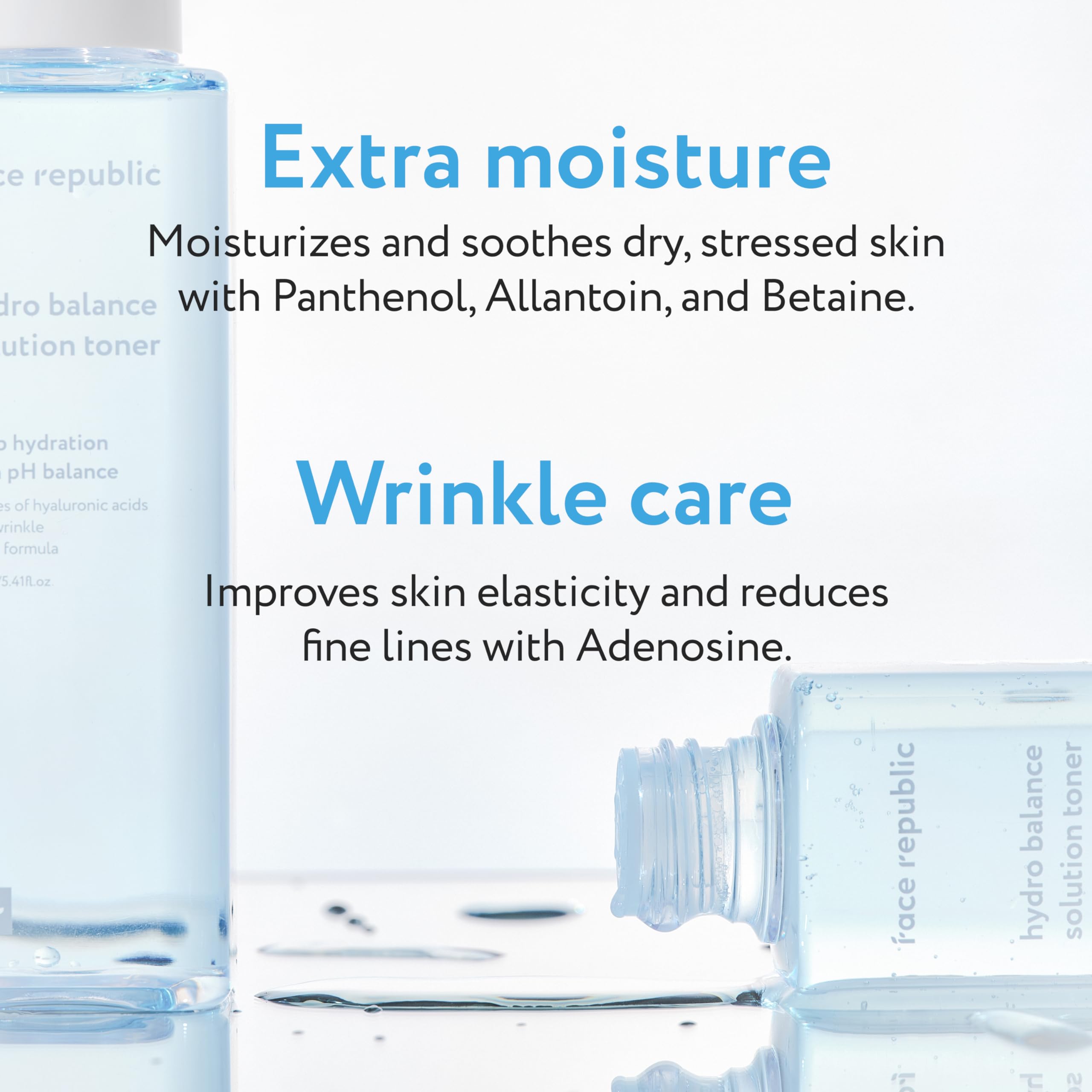 Face Republic Hydrating Toner 160ml - Hyaluronic Acid & Panthenol for Soft Skin | Korean Vegan Skincare for Daily Hydration