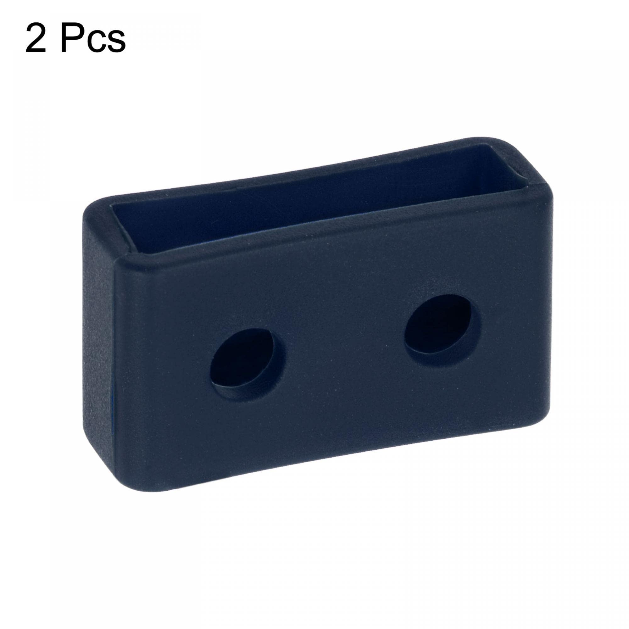 Rubber Watch Band Loops 20mm Navy Blue - 2 Pcs for Secure Fit