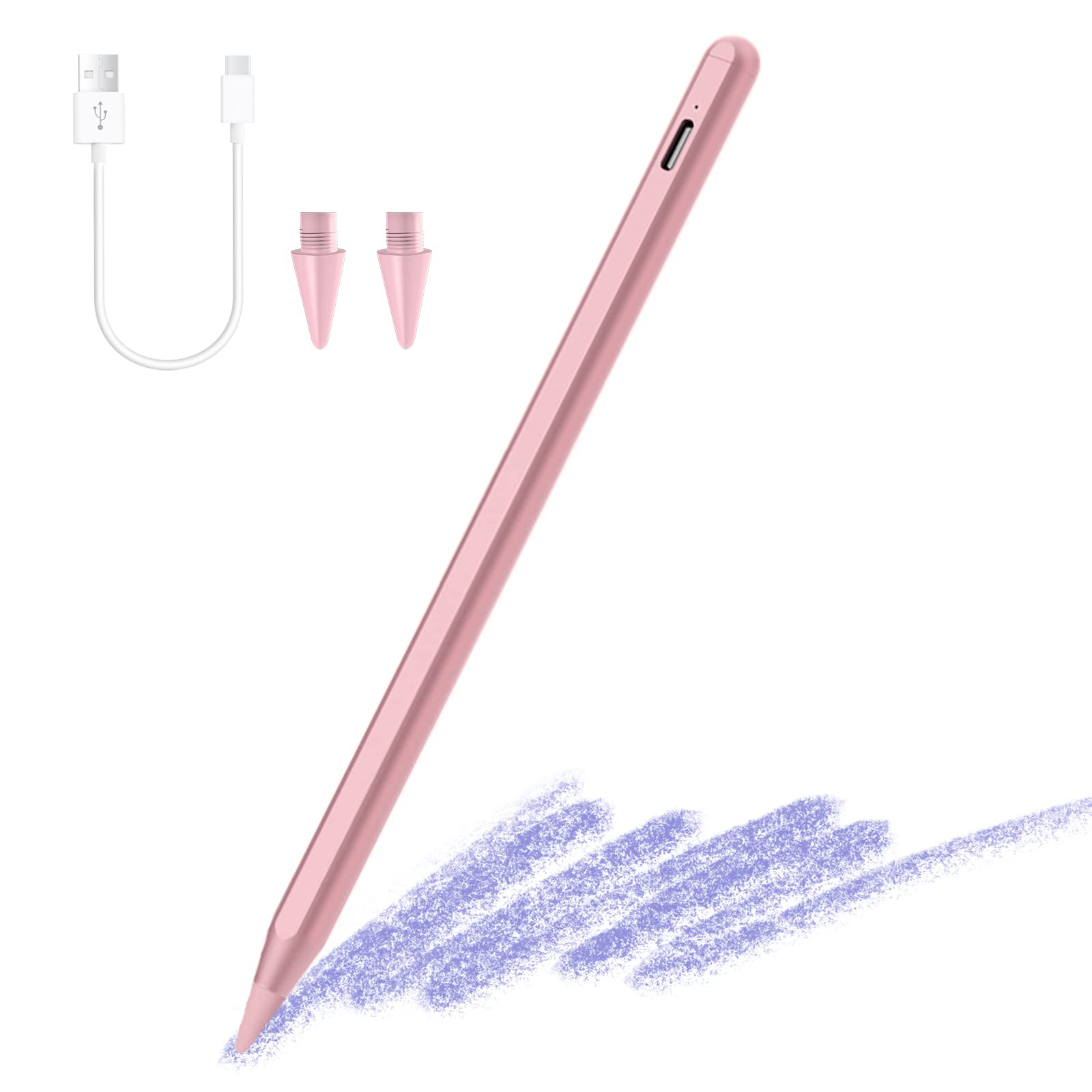 Apple Pencil Alternative Stylus for iPad Pro 12.9 & 11 (2022-2023), iPad Air 5/4/3, iPad 10/9/8/7/6, iPad Mini 6/5 - Precision Drawing & Note Taking for Artists, Students & Professionals