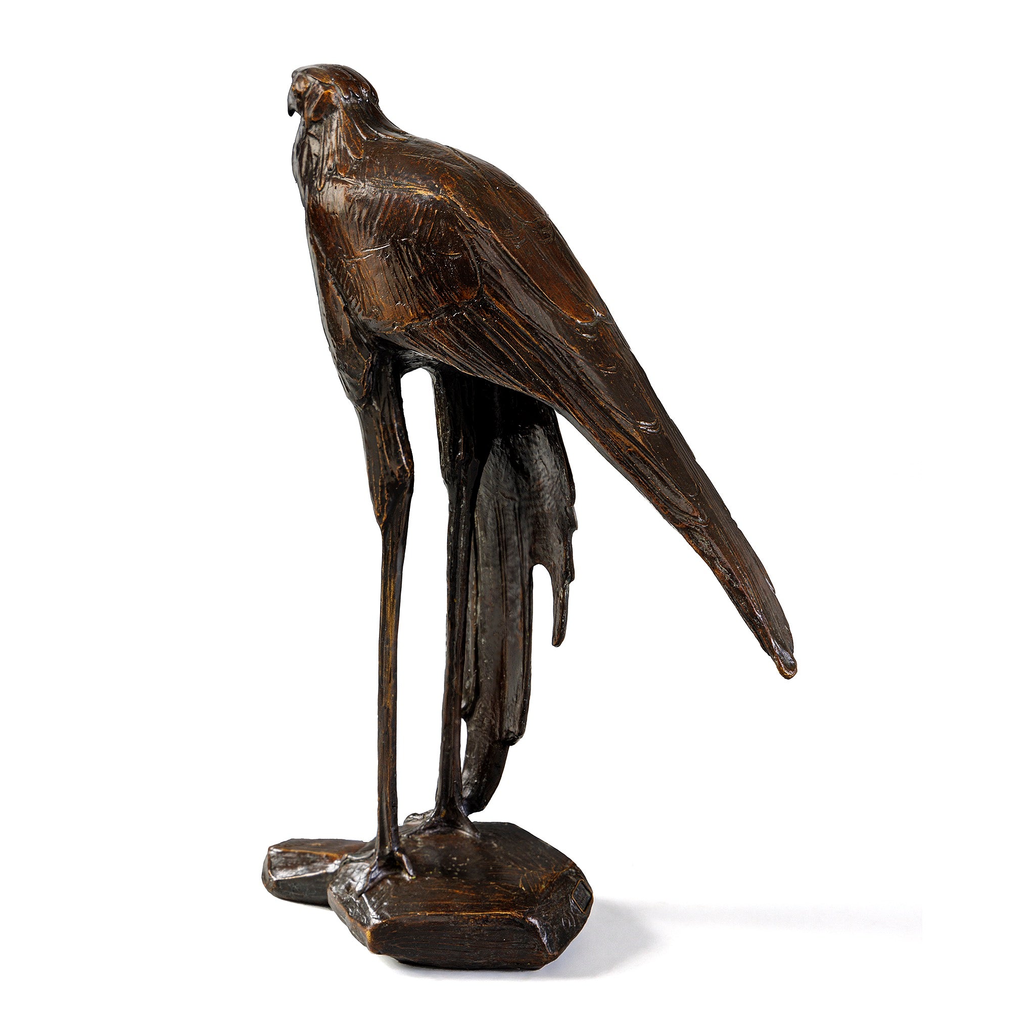 Rembrandt Bugatti Serpentaire Male Bronze Sculpture with Spread Wing - Elegant Home Decor, Office Art Piece, Luxury Gift for Collectors