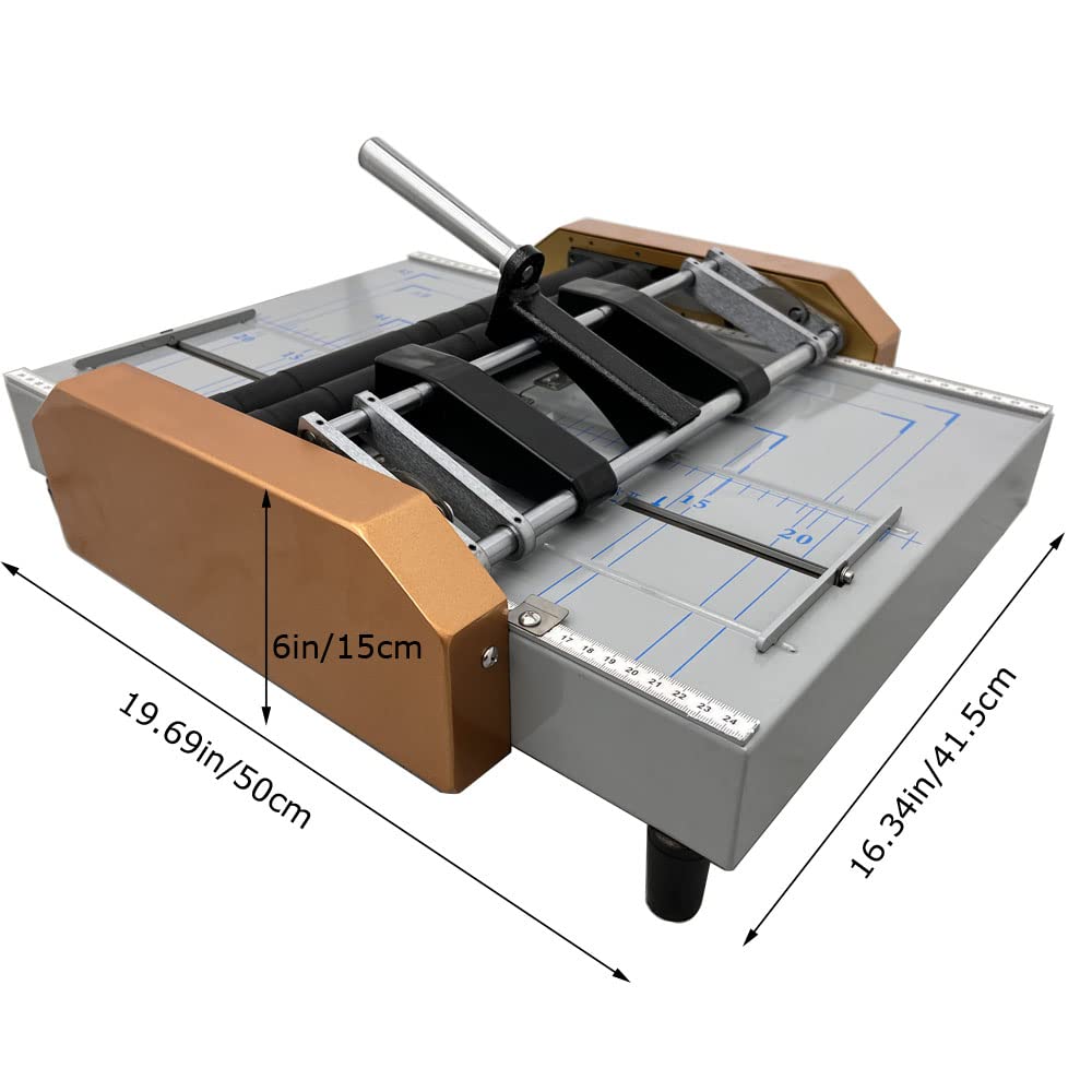 INTBUYING Automatic Booklet Binding Machine - Heavy Duty Binder Maker with 2 Staplers & Adjustable Side Guides | Perfect for Office Documents, School Projects, and Professional Booklet Making
