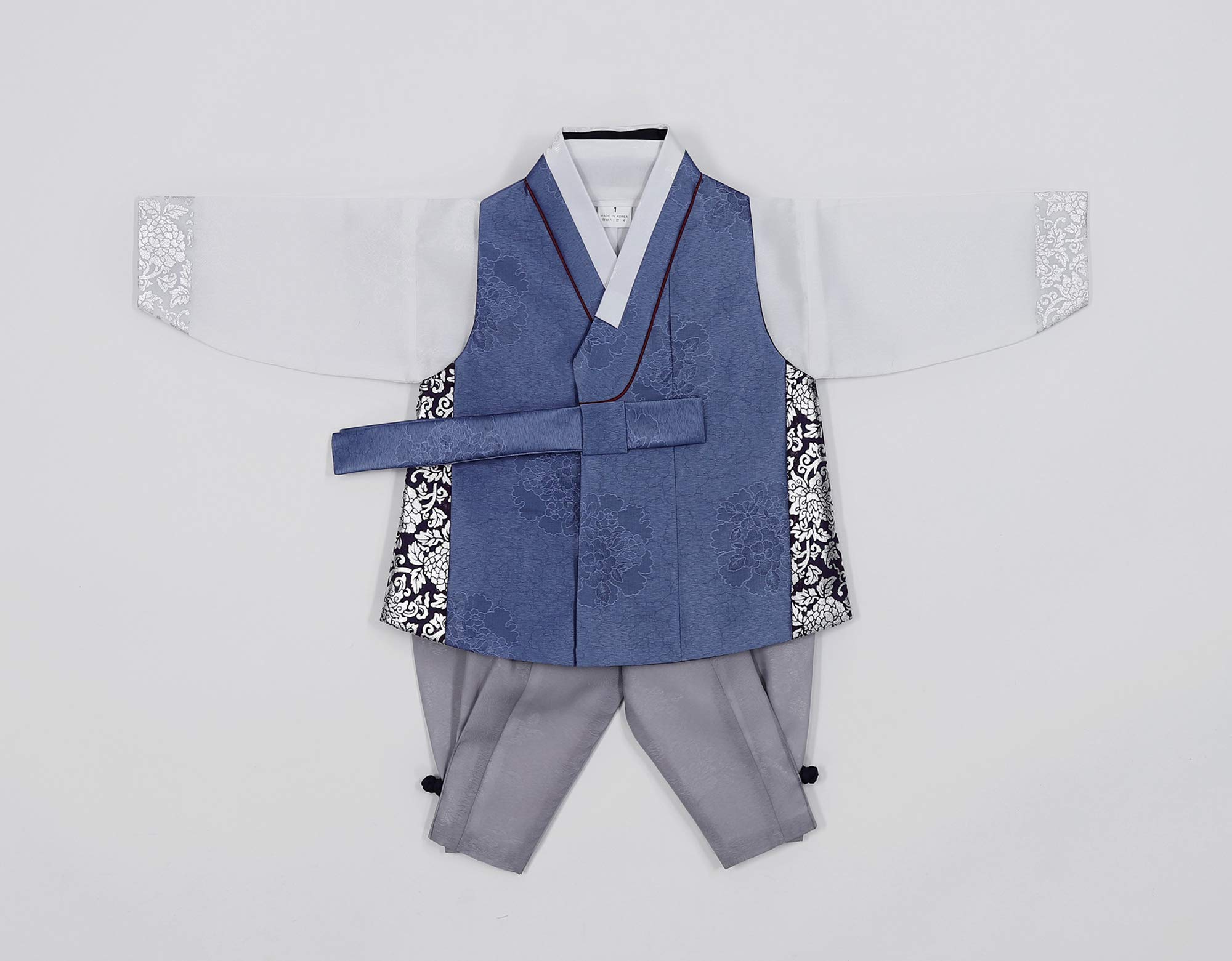 Traditional Korean Hanbok for Boys - Baby First Birthday & 100 Days Celebration Outfit (Ages 0-15) | Perfect for Doljanchi, Cultural Events & Family Photos | HBC01