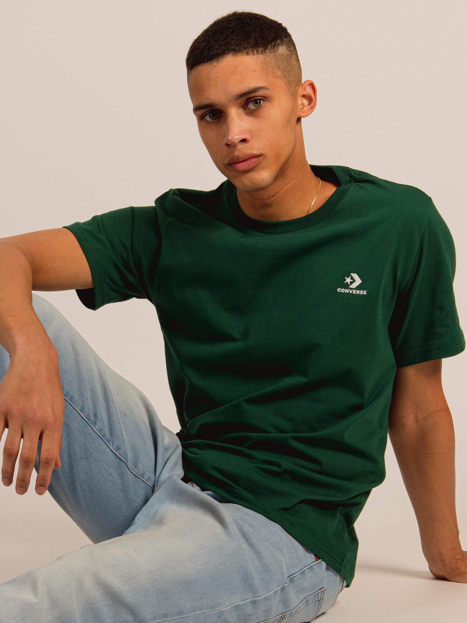 Converse Go To Embroidered Star Chevron T-Shirt - Men's & Women's Casual Tee for Everyday Wear - Clearance Sale
