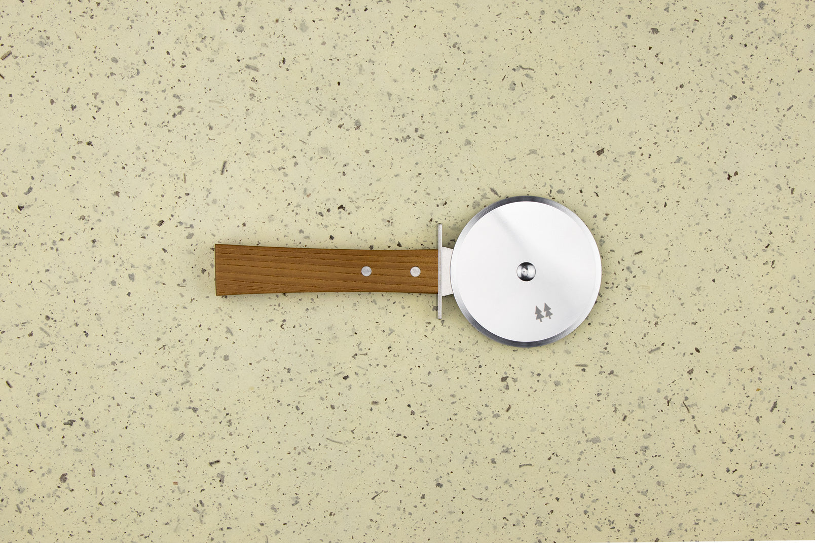 Premium Shizu Hamono Morinoki Wooden Pizza Cutter - Sharp Stainless Steel Blade, Ergonomic Handle for Easy Slicing - Perfect for Home Kitchens, Pizzerias, and Outdoor Cooking