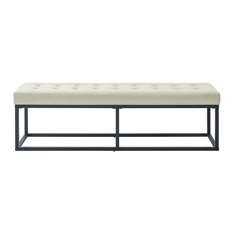 Amparo Mid Century Modern Bench with Sturdy Metal Base - Perfect for Living Room, Bedroom, or Entryway Seating