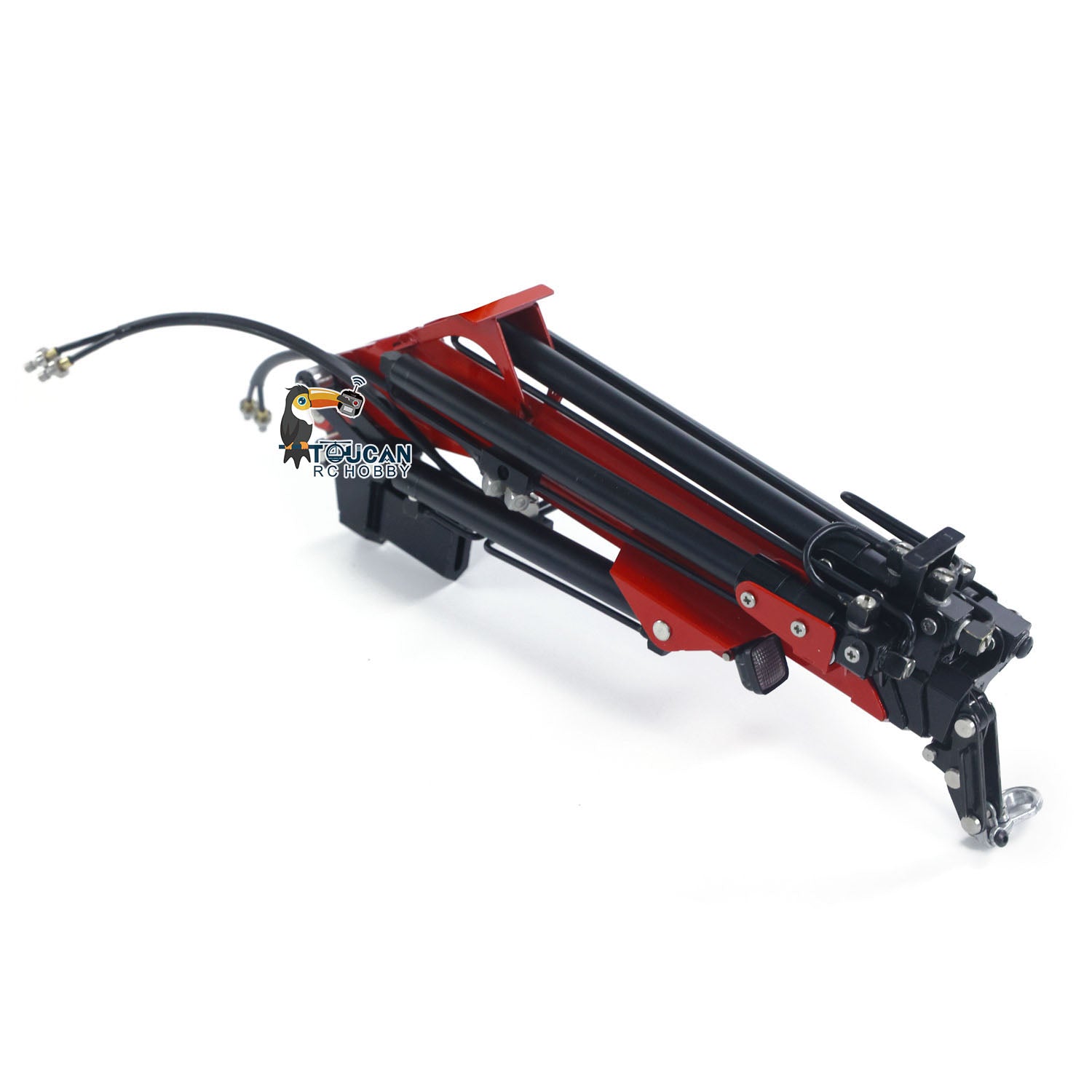 Limited Stock Metal Fly Jib Arm Crane for 1/14 Scale RC Hydraulic Dumper Truck - Compatible with 770S, R620, 3363 Model Vehicles | DIY Radio Controlled Tipper Tractor Accessory | Perfect for Construction Site Simulation & RC Truck Enthusiasts