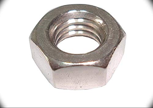 10-24 Hex Machine Screw Nuts - Zinc Plated (100 Pack) Metric Hardware Fastener Kit for Automotive, Machinery & DIY Projects