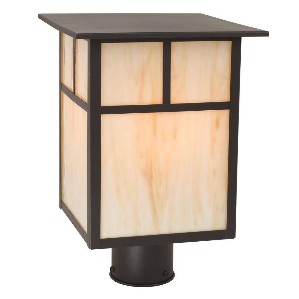 13 Inch Craftsman Style Outdoor Post Light - Durable & Weatherproof for Patio, Garden, and Driveway Lighting