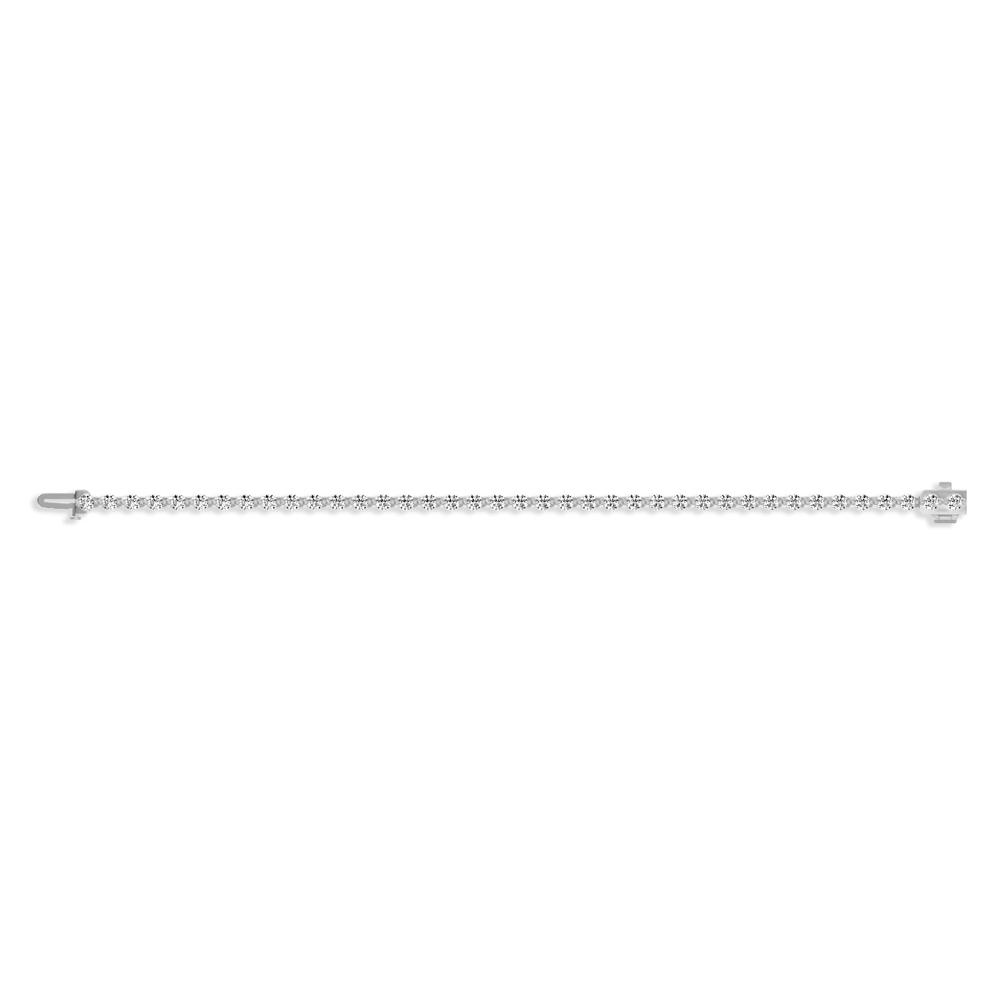 3mm Invisible Set Diamond Tennis Bracelet for Women - Elegant & Dainty Jewelry Gift for Anniversary, Wedding, Party & Special Occasions