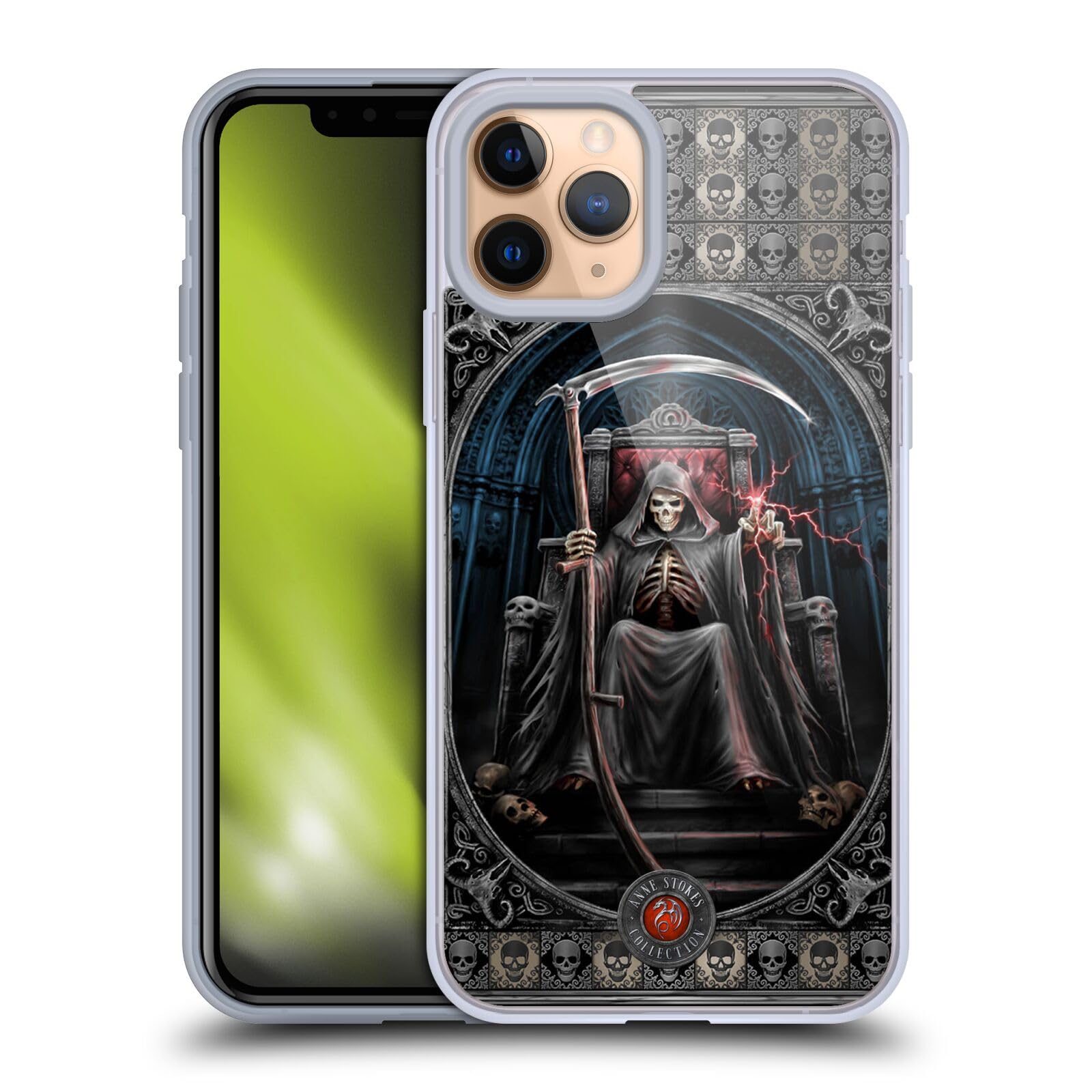 Anne Stokes Reaper Gothic Soft Gel Case for Apple iPhone 11 Pro - Officially Licensed Horror Art Phone Cover | Perfect for Halloween, Gothic Lovers & Dark Aesthetic Enthusiasts