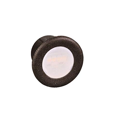 DEKOR LED Recessed Stair Lights - 4 Pack Step Lighting for Indoor & Outdoor Use (Oil Rubbed Bronze) - Perfect for Staircase, Pathway, and Deck Illumination