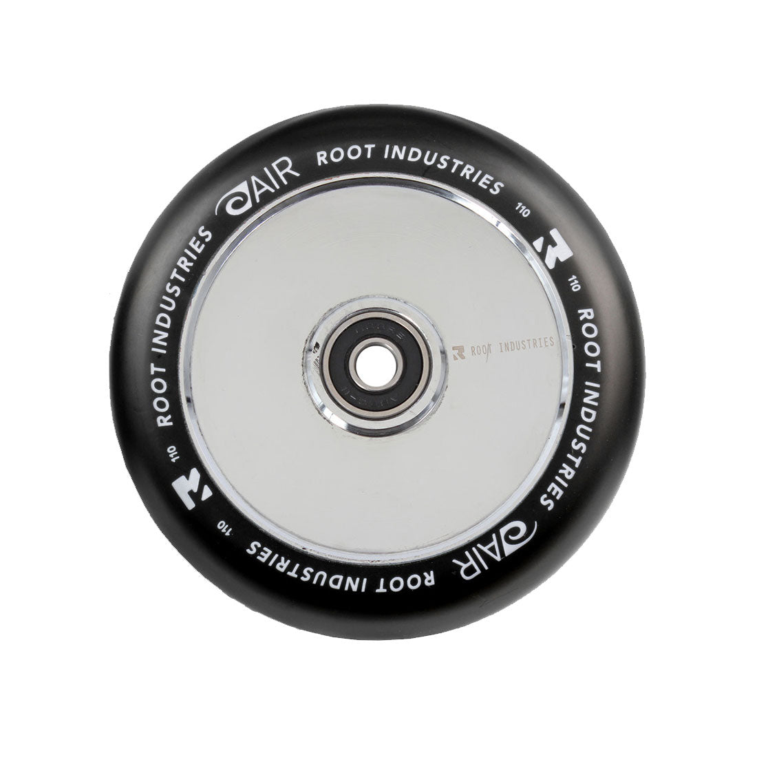 Root Industries Air 110mm Skateboard Wheels - Black/Mirror Finish - High Performance for Street & Park Skateboarding