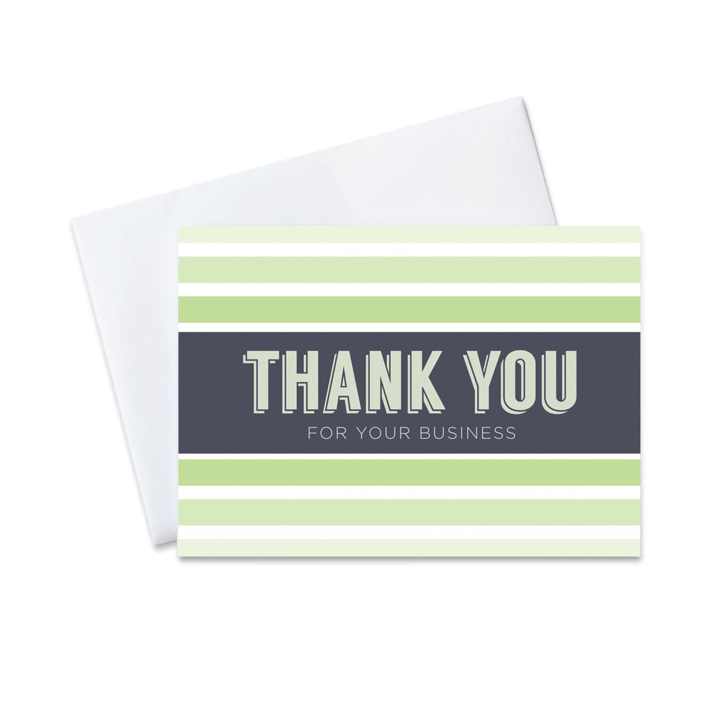 Premium CEO Business Thank You Cards - 5x7 Inch Professional Greeting Cards for Corporate Appreciation (25 Cards & 26 White Envelopes) - Perfect for Client Gifts, Employee Recognition & Networking Events (T1604)