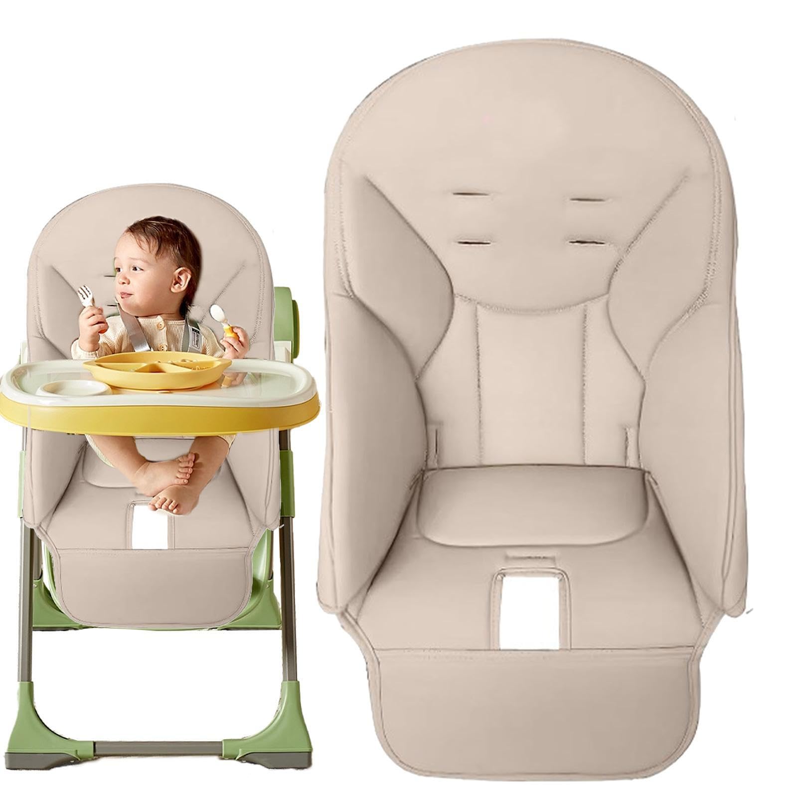 Premium Baby High Chair Cover - Waterproof PU Leather Dining Chair Cushion with Non-Slip Back | Universal Fit for Peg Perego, Kosmic Jané, Baoneo & Siesta Zero3 | Perfect for Home, Restaurant & Travel Use