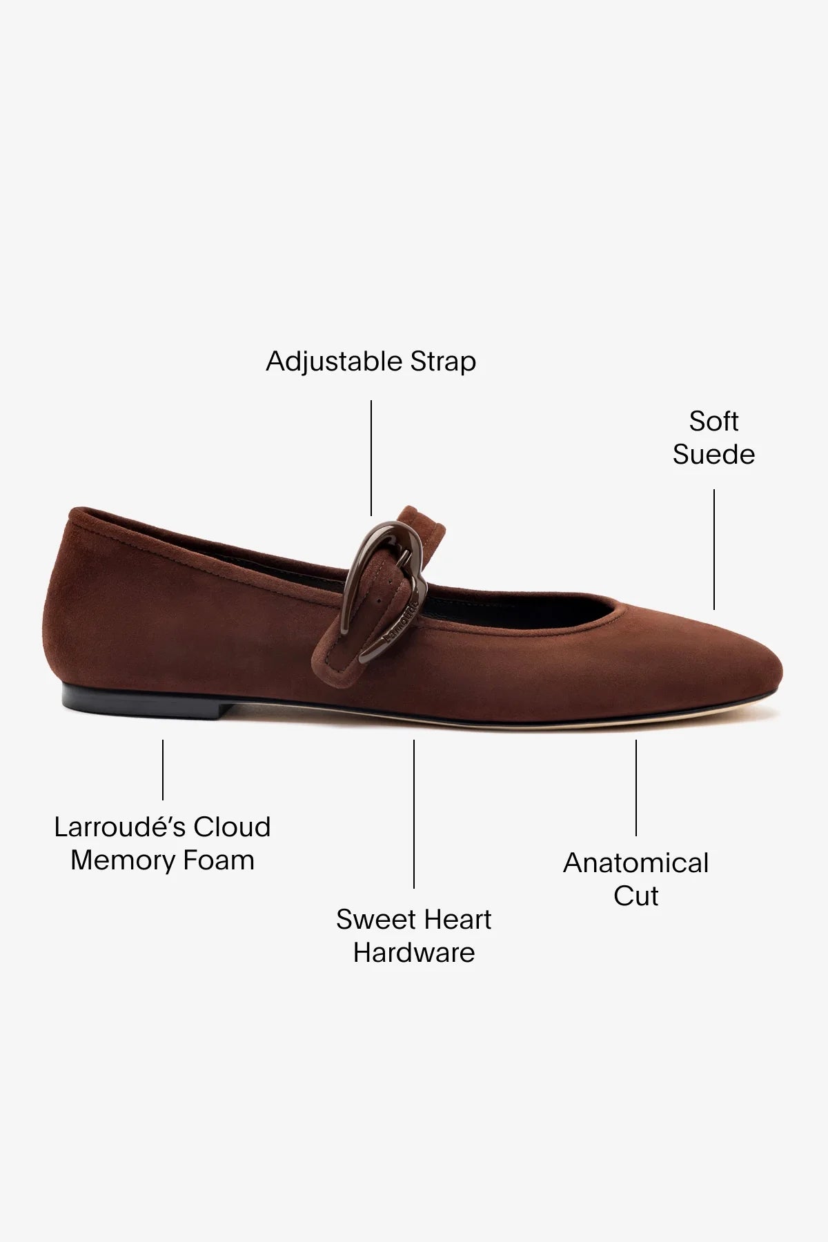 Verona Brown Suede Ballet Flats for Women - Comfortable & Stylish Shoes for Work, Casual Outfits & Everyday Wear