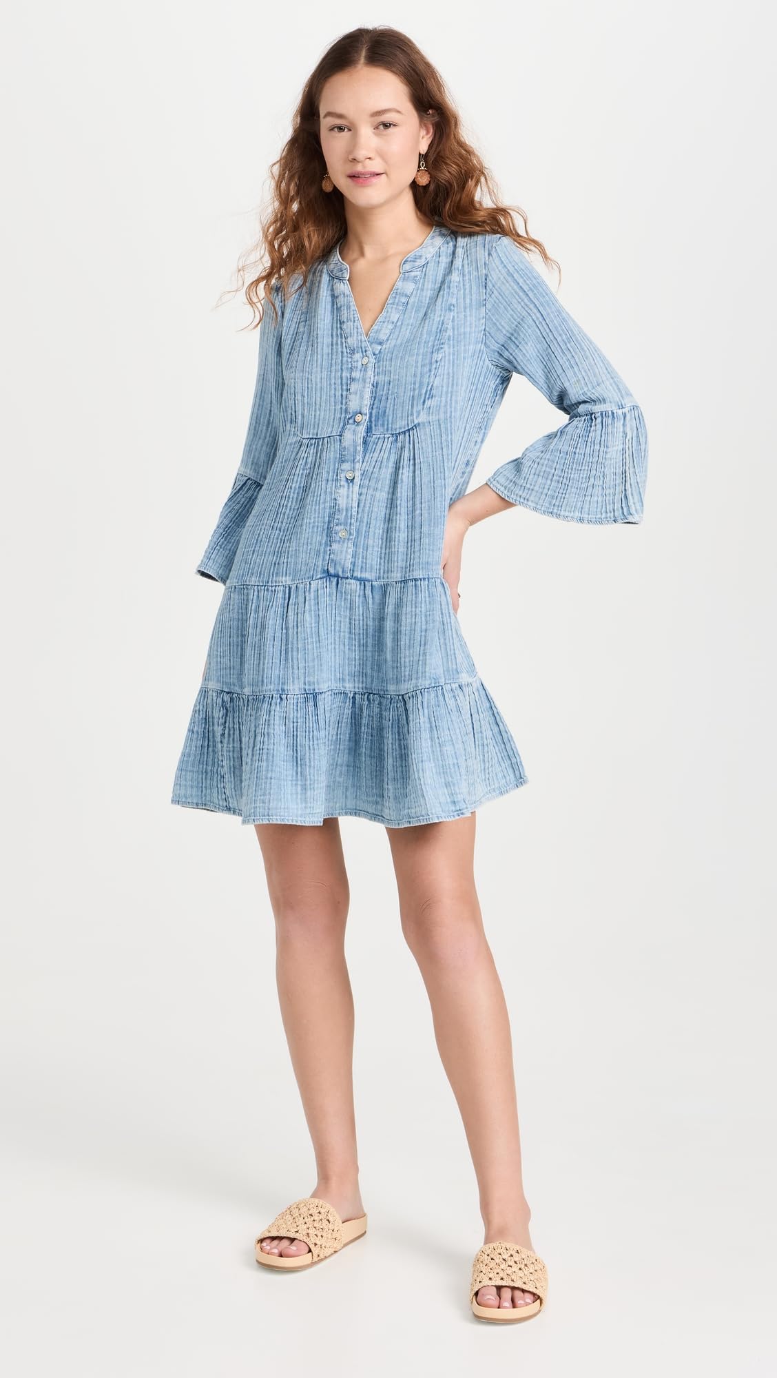 Faherty Women's Dream Kasey Dress - Flowy Summer Maxi Dress with Pockets, Breathable Cotton Blend for Beach, Vacation & Casual Wear