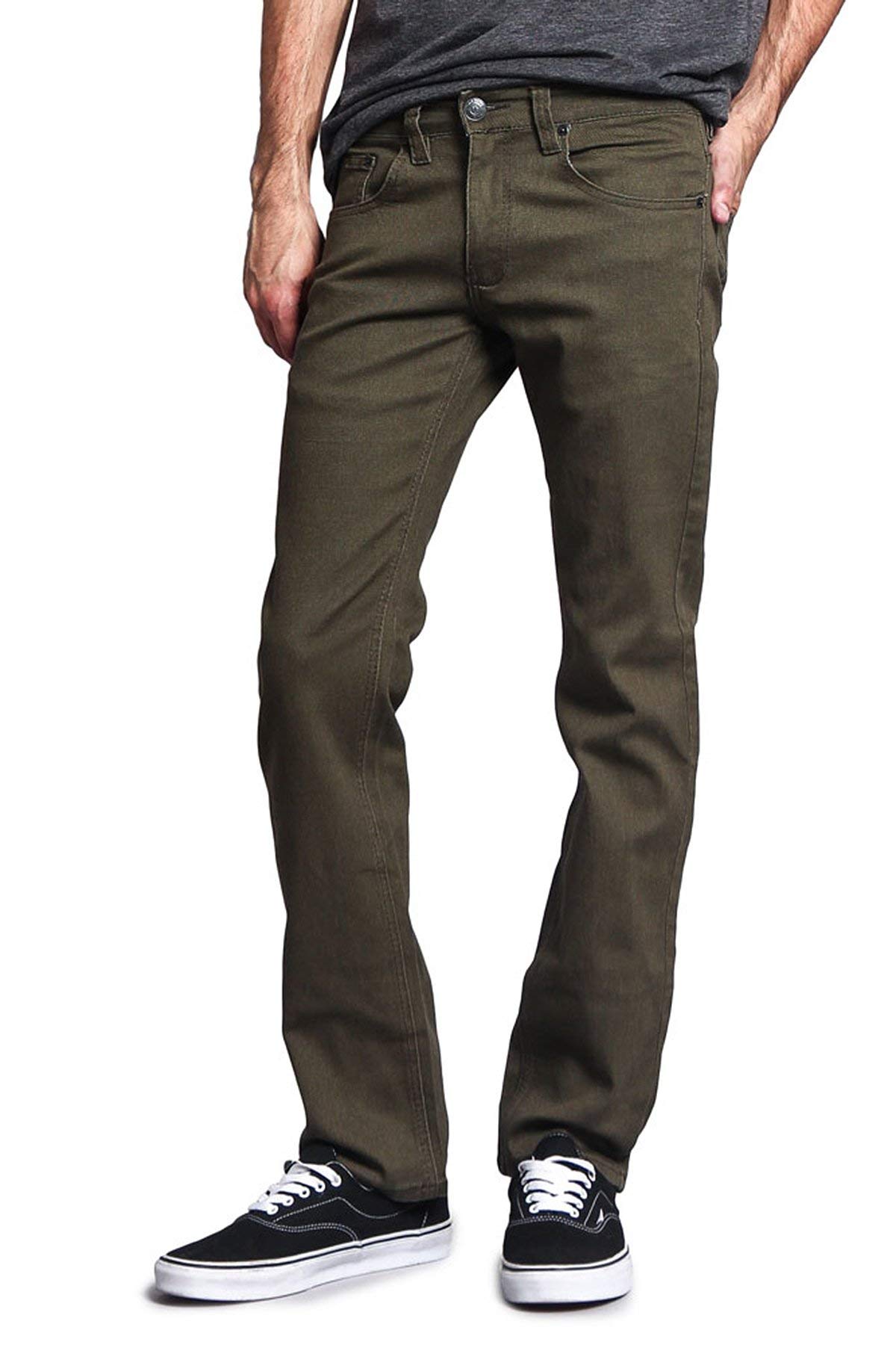 Slim Fit Colored Jeans for Men - Trendy Stretch Denim Pants with Comfortable Fit | Perfect for Casual Wear, Date Night & Everyday Outfits