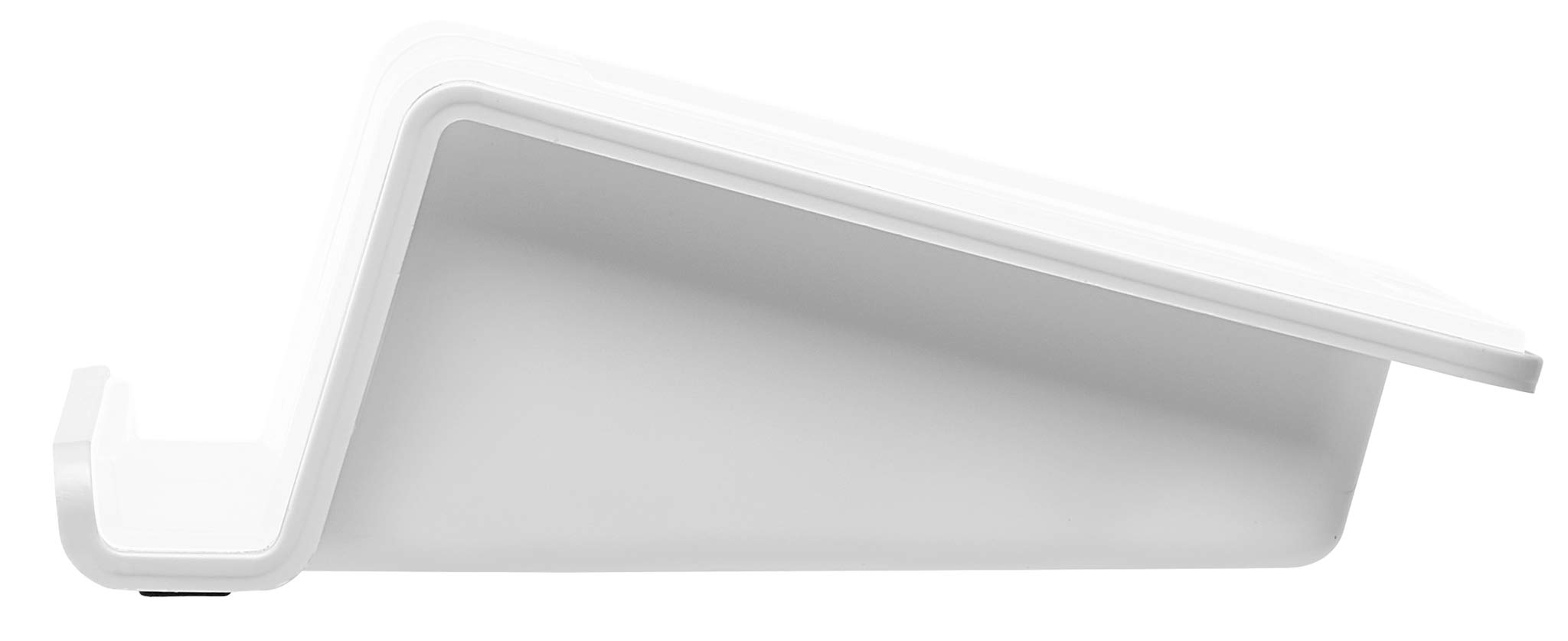 92100-12 UP Tablet Stand with Soft Grip Surface & Cable Holder - Adjustable Phone Stand for Desk, White - Perfect for Office, Home, Kitchen & Bedroom Use