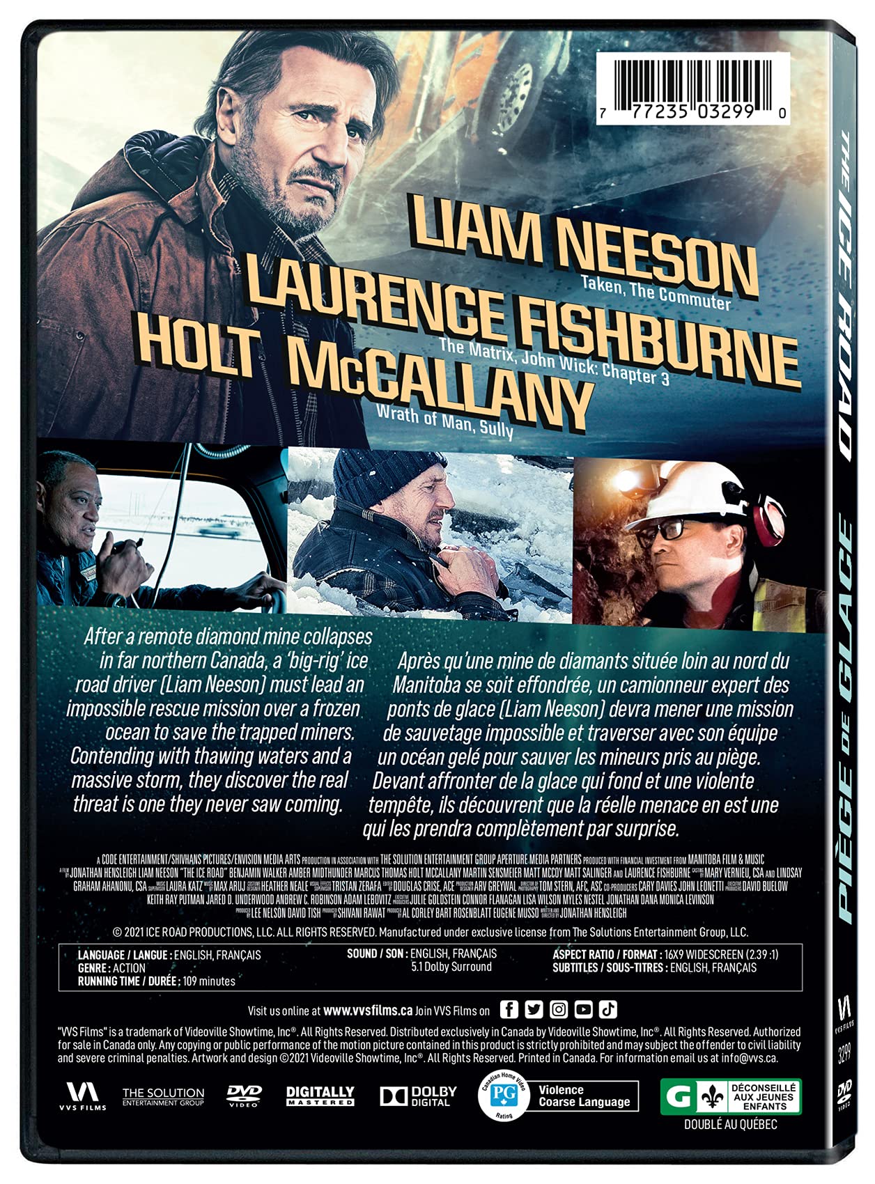 The Ice Road - Adventure Thriller Movie on Blu-ray & DVD | Survival, Action, Suspense | Perfect for Movie Nights & Action Fans
