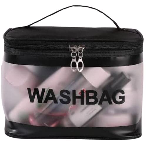 Professional Makeup Storage Vanity Bag - Large Cosmetic Organizer for Travel & Home Use - Waterproof Wash Bag for Makeup Brushes & Beauty Essentials