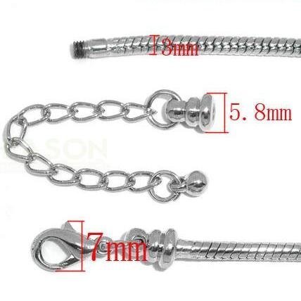 Elegant 22-Inch Snake Chain Charm Necklace with Sparkles - Perfect for Evening Parties, Date Nights & Special Occasions