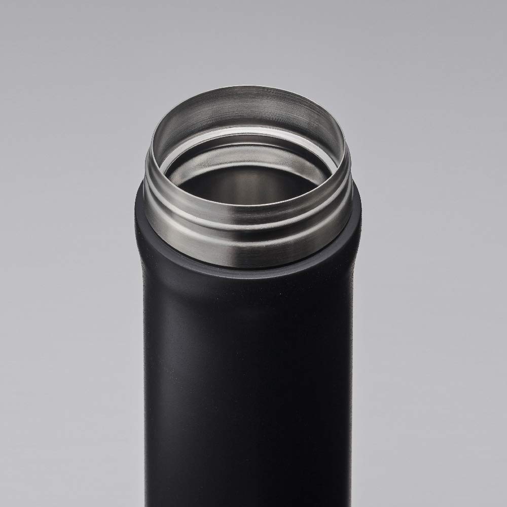 Doshisha ON℃Zone Insulated Water Bottle - 13.5oz (400ml) Stainless Steel Silver - Keeps Drinks Cold for 24 Hours & Hot for 12 Hours - Perfect for Gym, Hiking, Office & Outdoor Activities