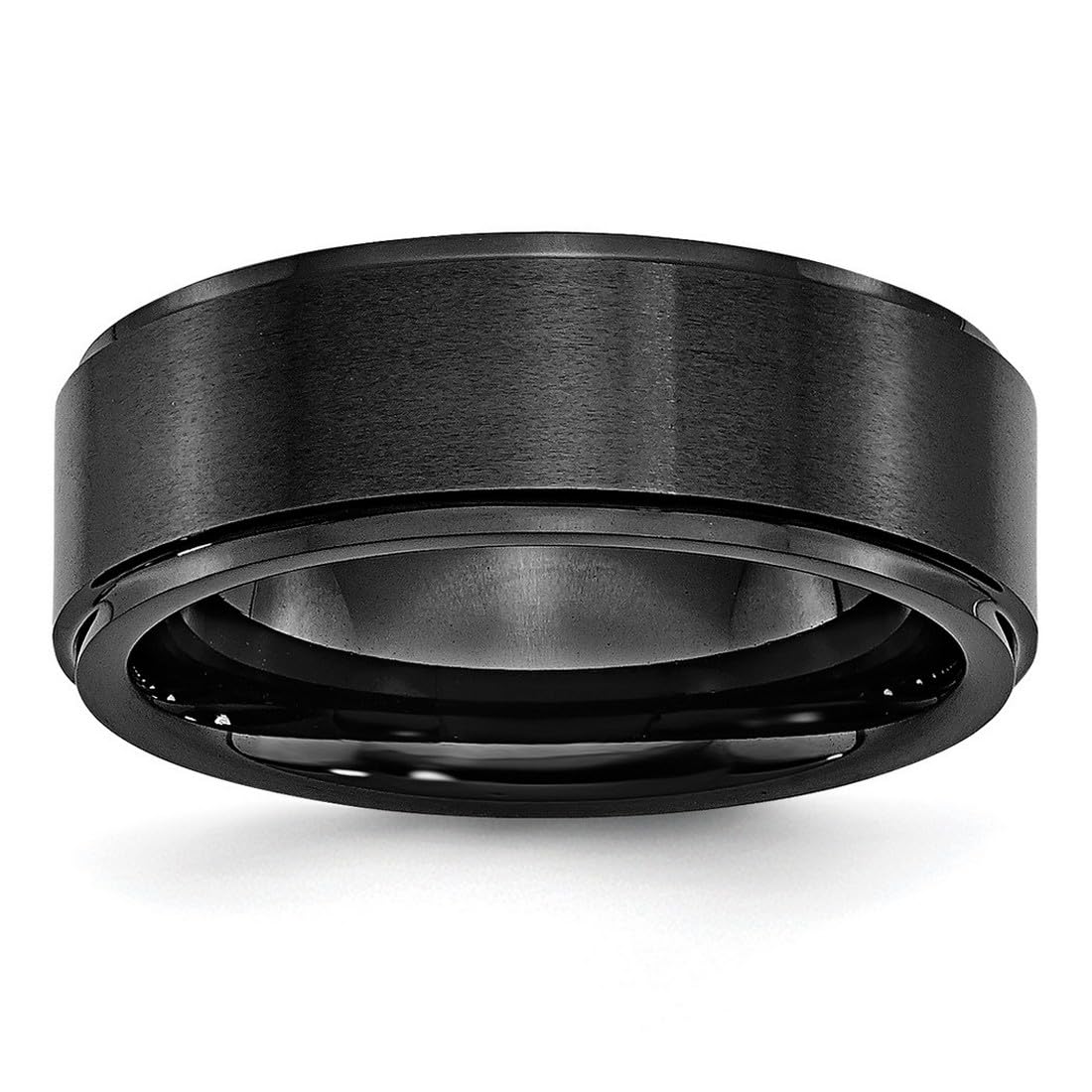 Black Ceramic Band Ring for Women & Men - Stylish & Durable for Everyday Wear