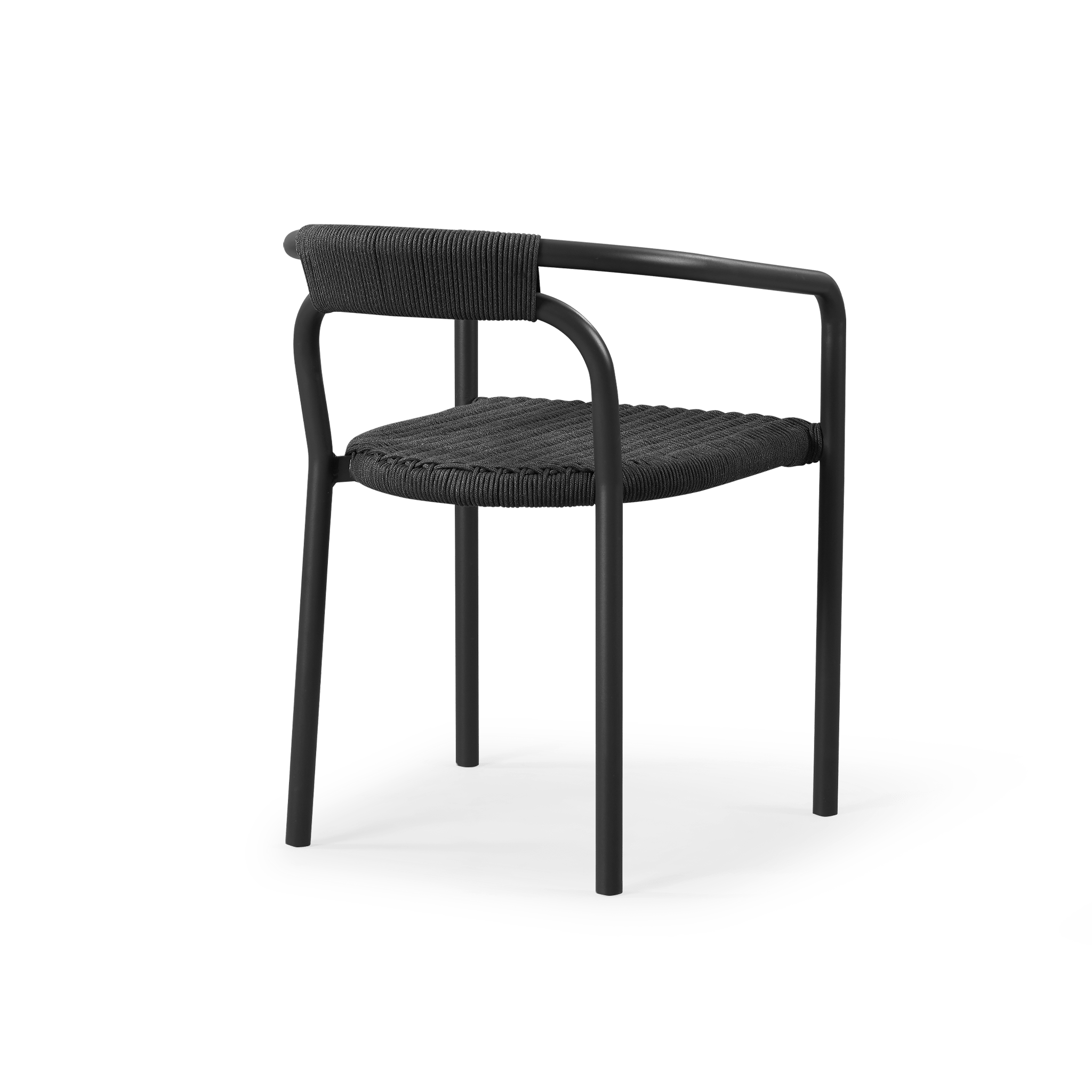 Leo Stacking Dining Chair - Modern & Space-Saving Stackable Chairs for Kitchen, Dining Room, Restaurant & Outdoor Use