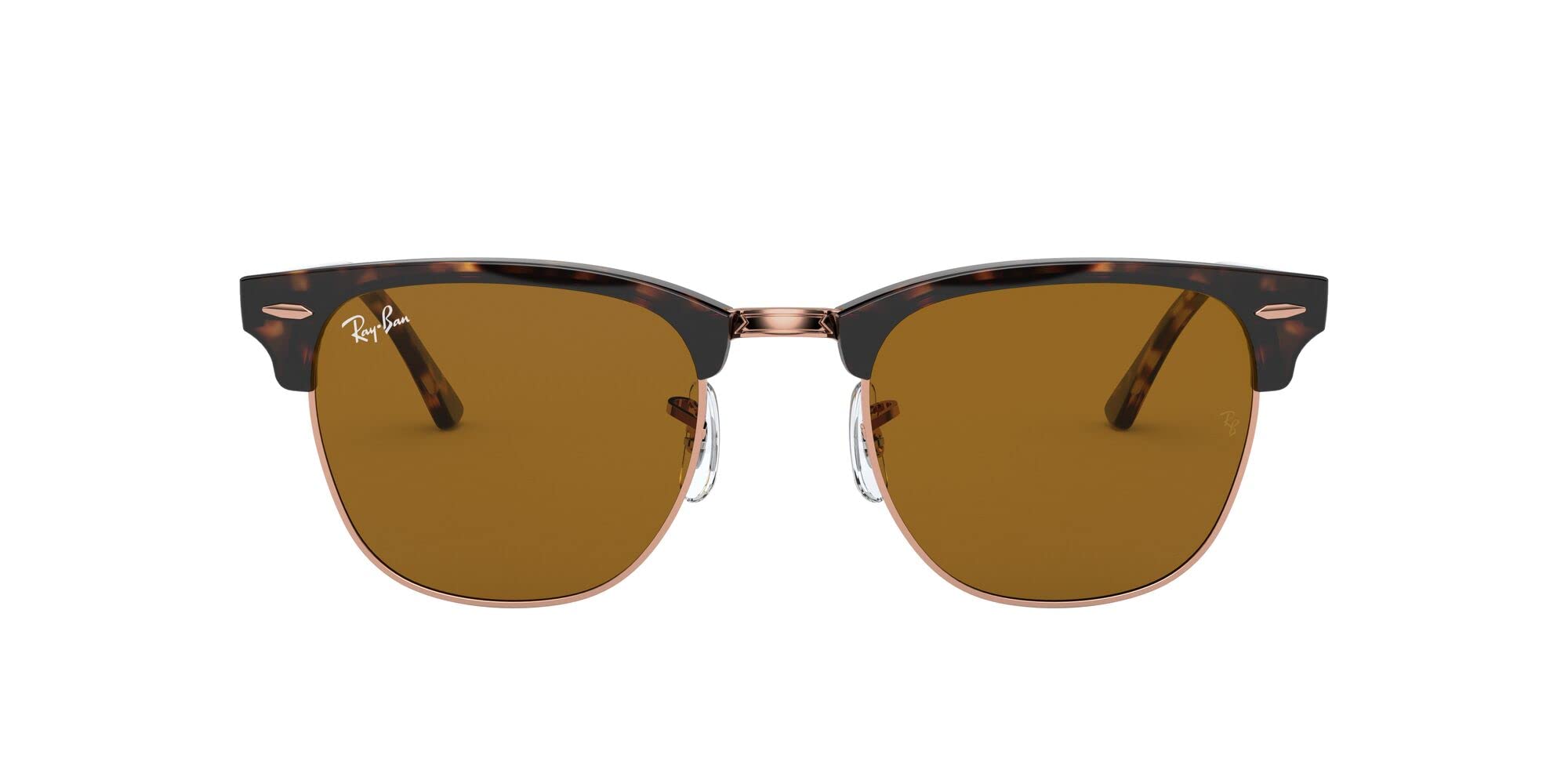 Ray-Ban RB3016 Clubmaster Square Sunglasses - Classic Retro Style, UV Protection, Lightweight & Durable for Men & Women | Perfect for Driving, Travel, and Outdoor Activities