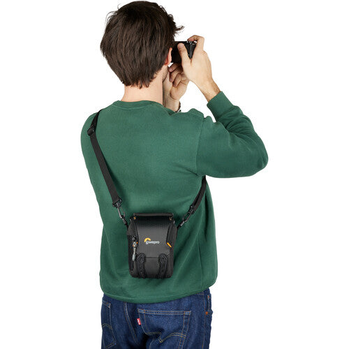 Lowepro Adventura SH 115 III DSLR Camera Shoulder Bag - Compact & Lightweight (Black) - Perfect for Travel, Hiking & Everyday Photography