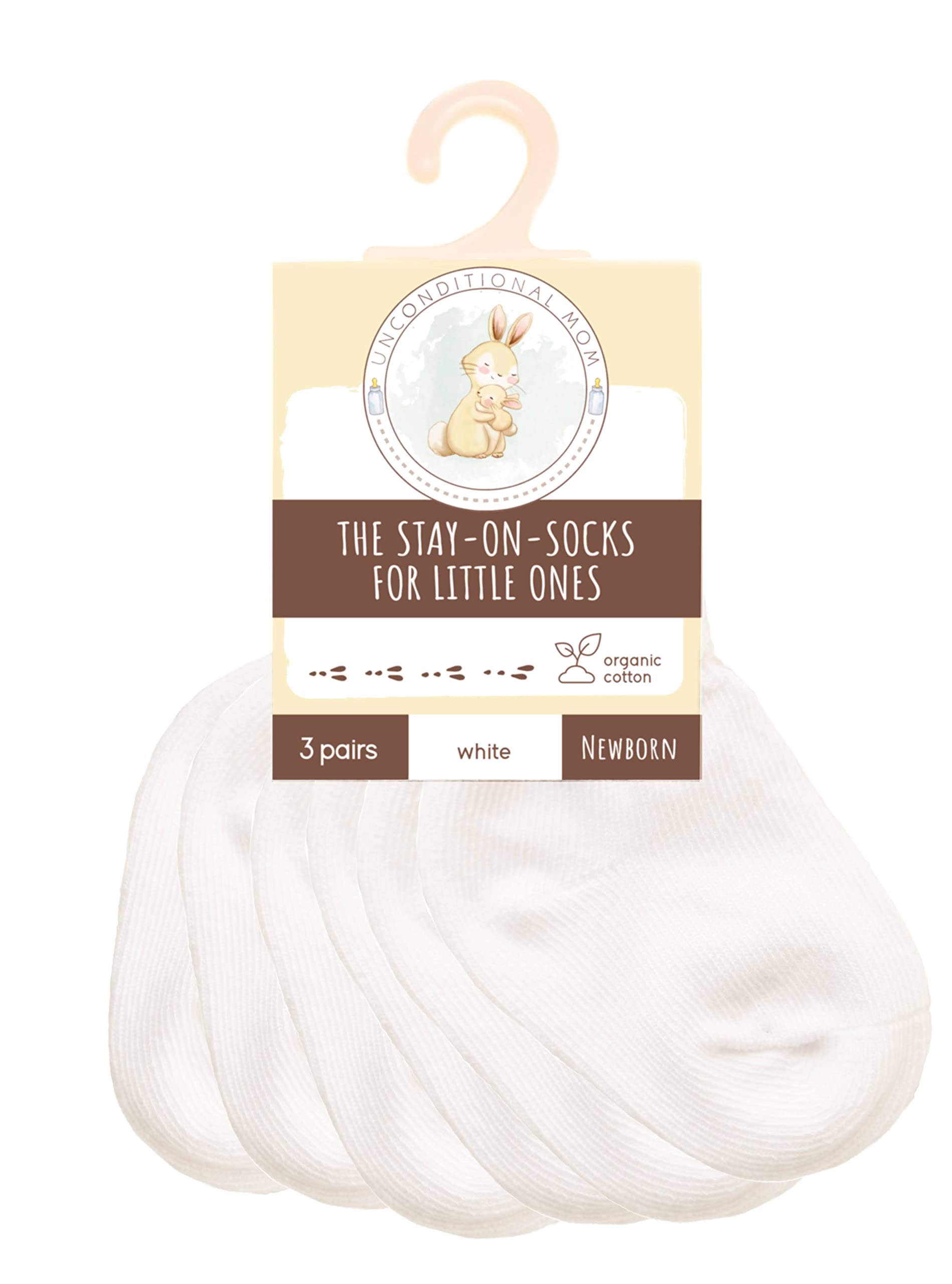 Adjustable Preemie Socks with Bow - 3 Pairs Soft Cotton Newborn Socks for Baby Girls & Boys | Perfect for Hospital, Home & Photo Shoots