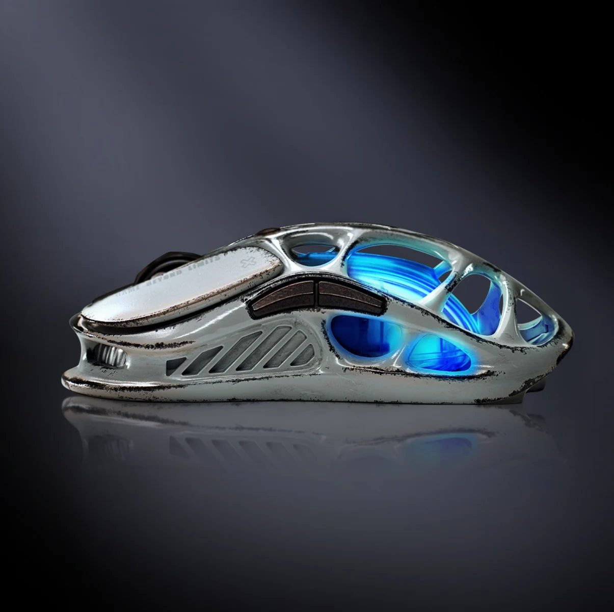 Mercury M1 Pro Battle Worn Edition Silver Mist Gaming Mouse - High Precision 16000 DPI, Ergonomic Design for PC & Mac - Perfect for FPS, MOBA & eSports Tournaments (US Only)