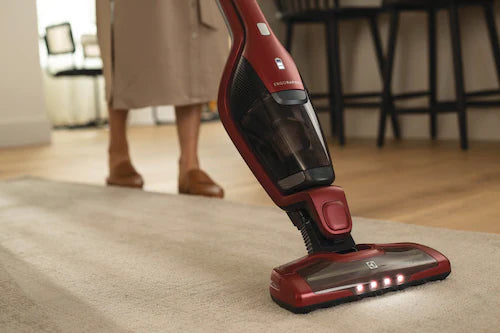 Electrolux EHVS3510AR Ergorapido Pet Cordless Vacuum Cleaner - Lightweight, Powerful Suction for Pet Hair, Hard Floors & Carpets - Perfect for Home, Office & Pet Owners (Chili Red)
