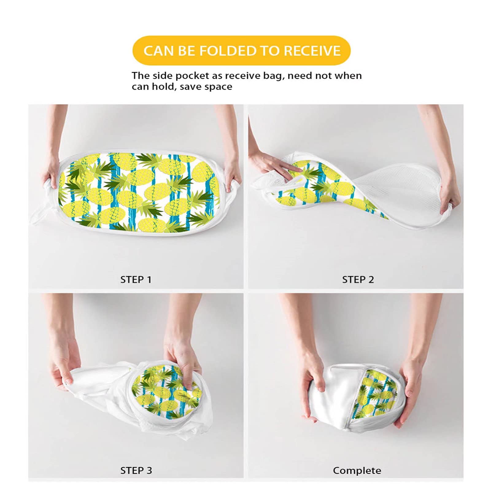 Colorful Foldable Mesh Laundry Basket with Puppy Paw Print - Pop-Up Dirty Clothes Hamper for Bedroom, Bathroom & Dorm Organization | Pet Lover Gift Idea