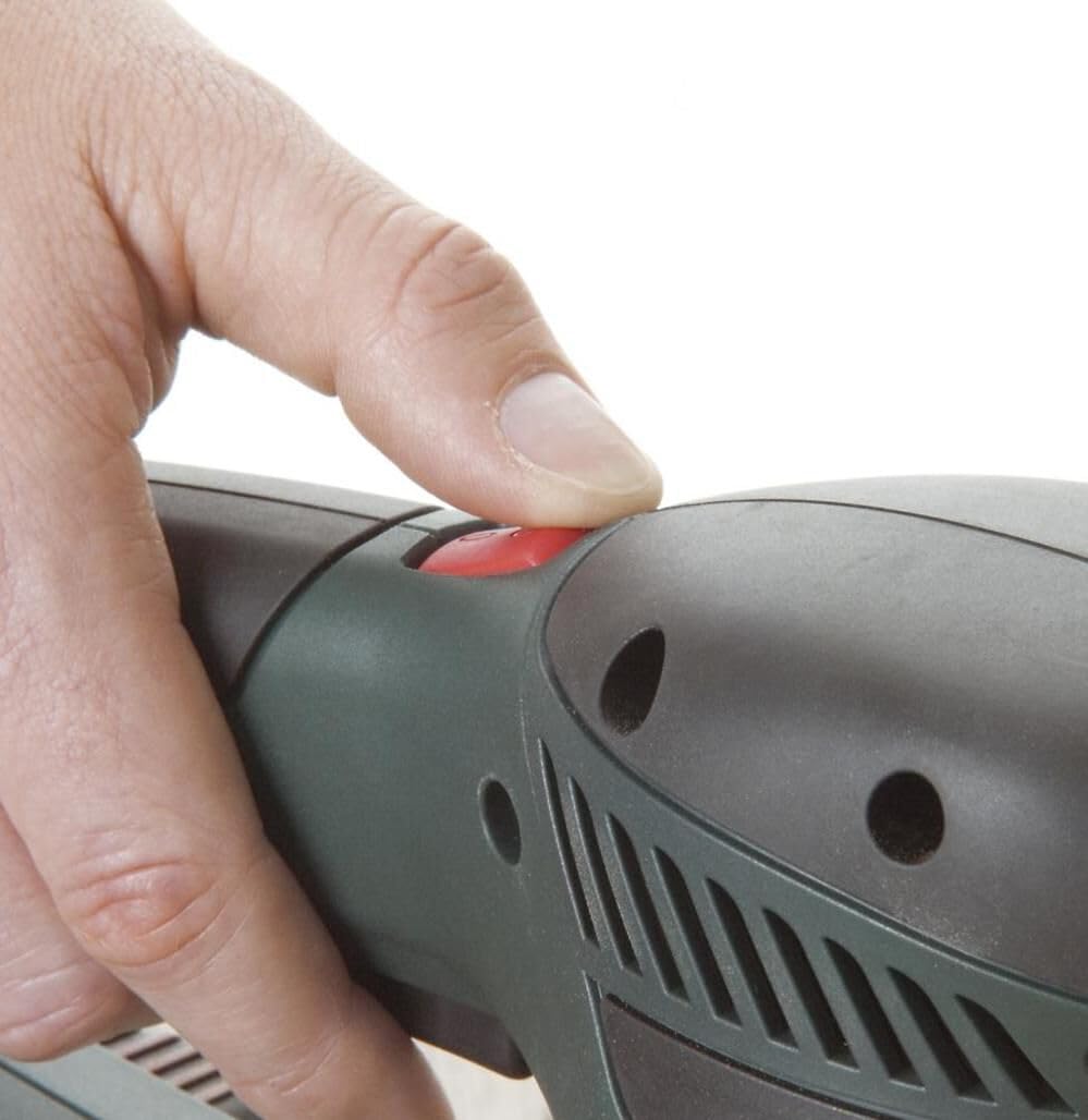 Metabo SXE 450 TurboTec 350 Watt Electronic Disc Sander - Powerful Sanding Tool for Woodworking, Metal Polishing & DIY Projects