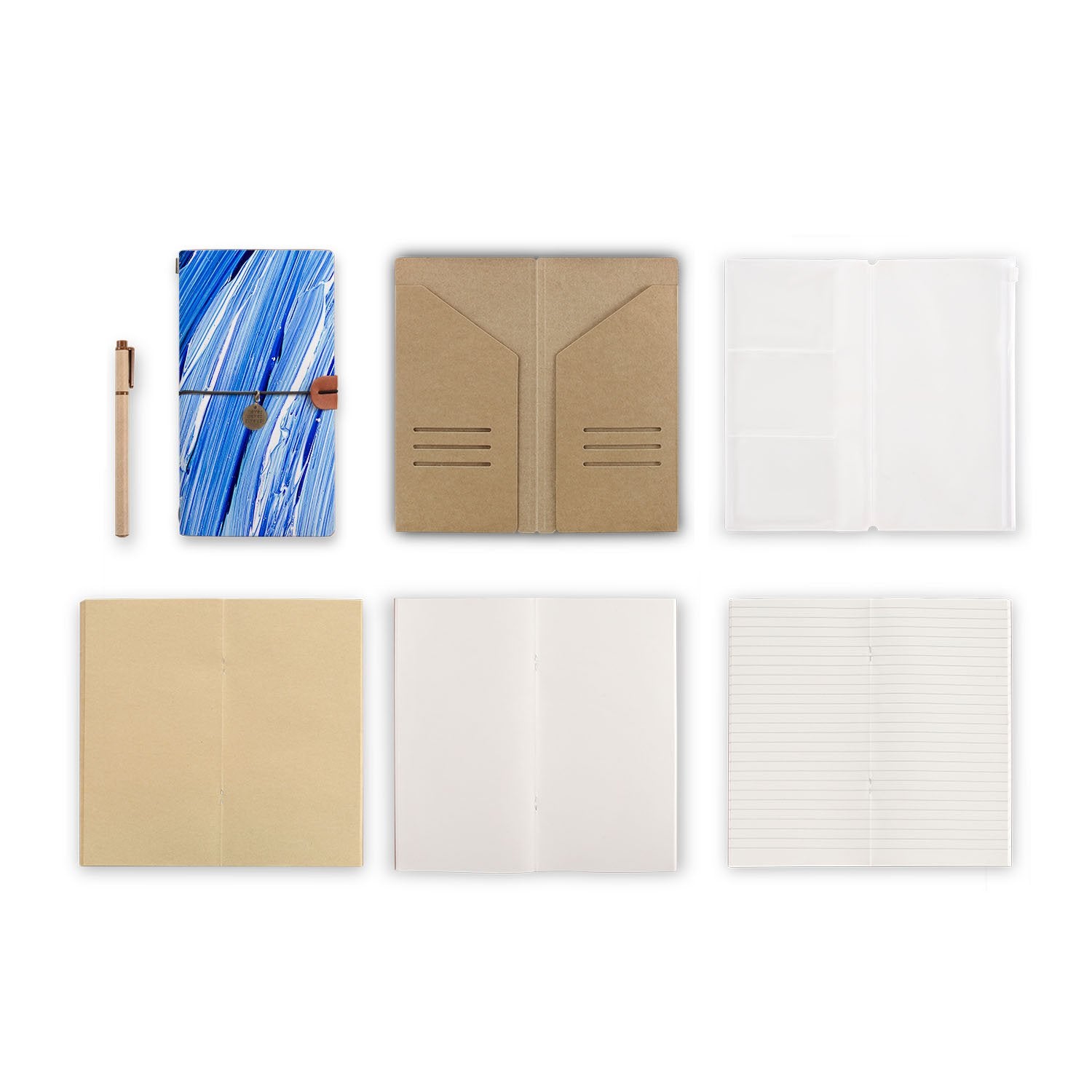 Premium Traveler's Notebook - Futuristic Design for Journaling, Note Taking & Daily Planning | Perfect for Writers, Students & Digital Nomads