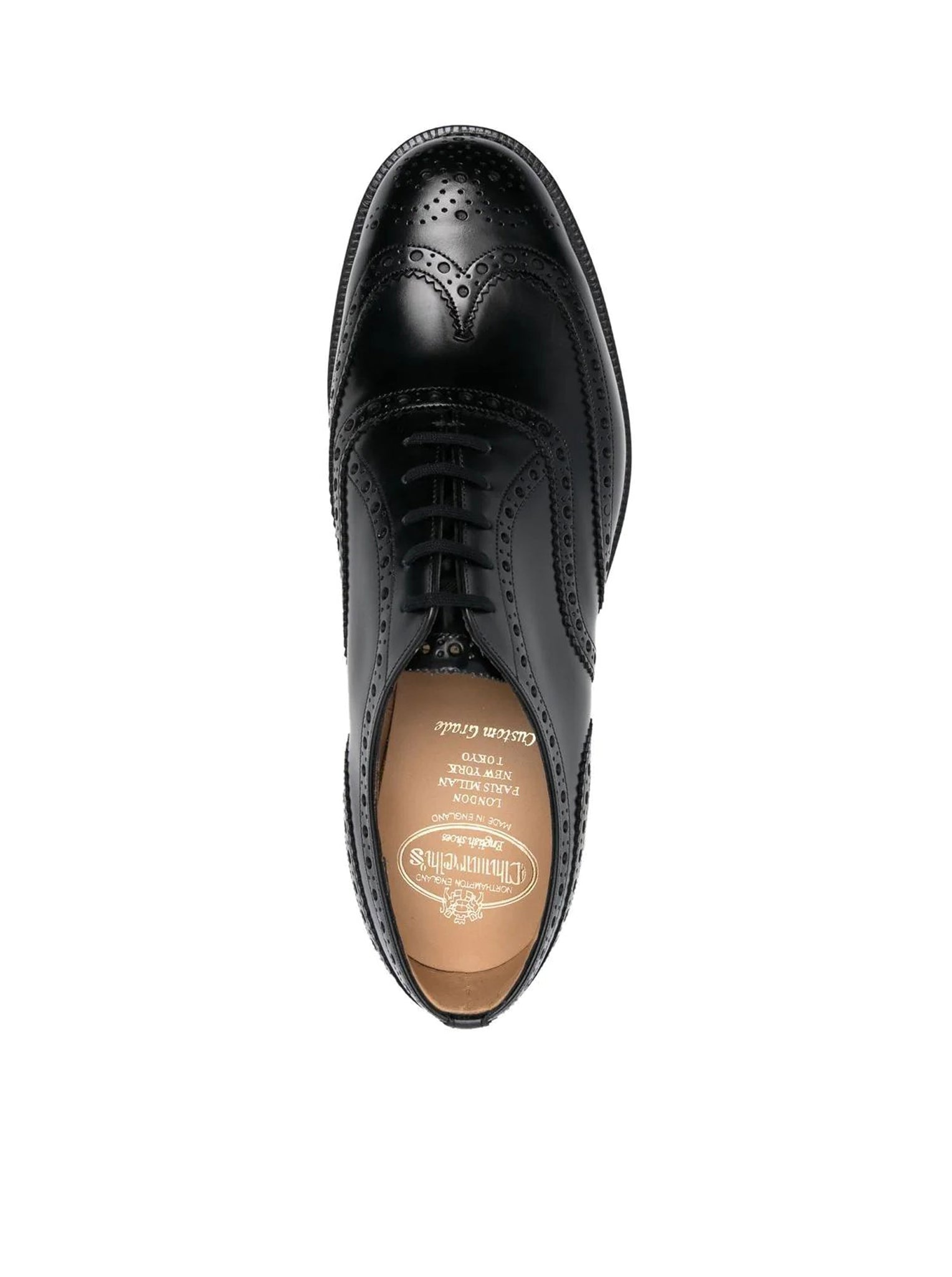 Premium Oxford Brogue Burwood Shoes in Brushed Calfskin Leather - Classic Men's Dress Shoes for Business, Office & Formal Occasions