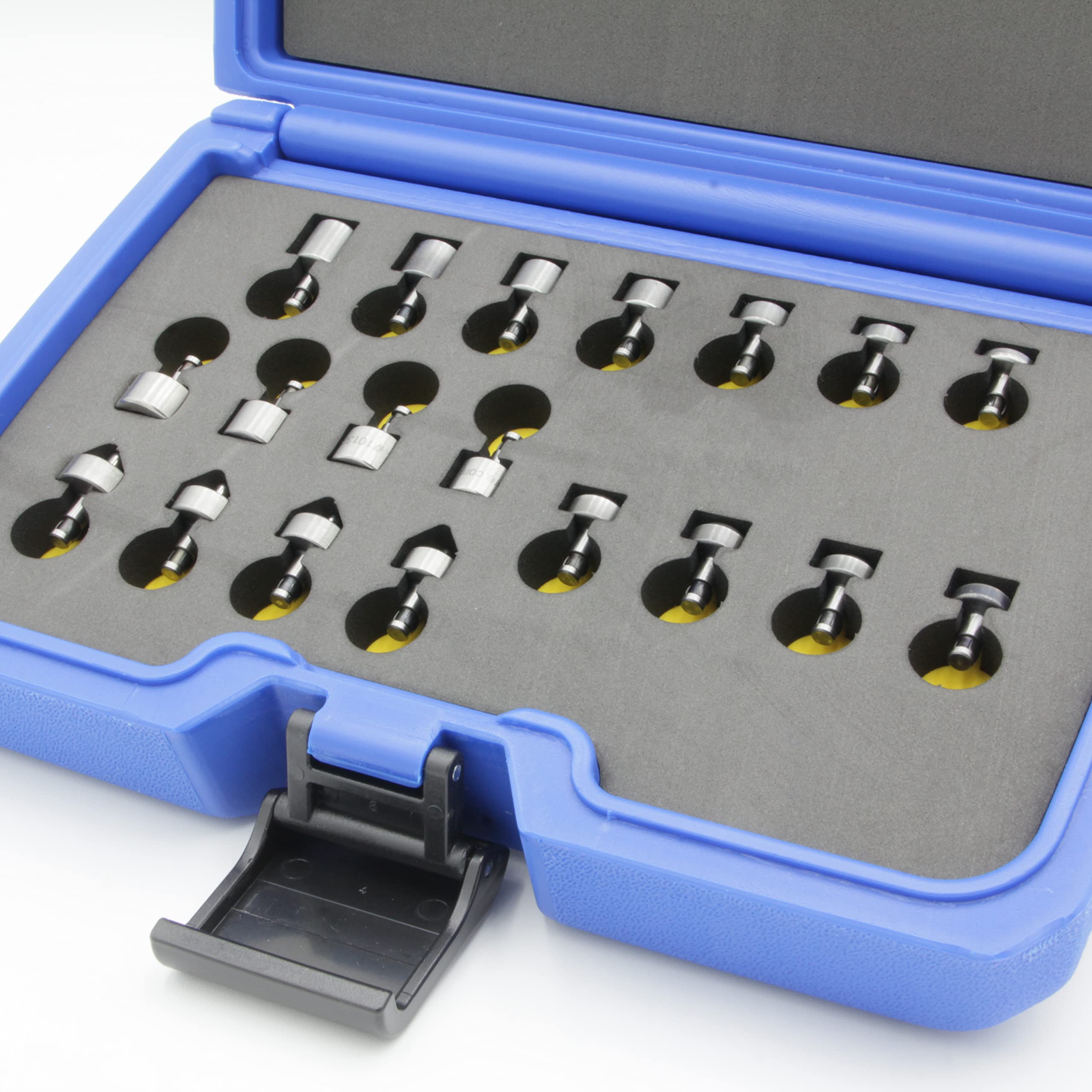 Professional Dimple Die Set & Riveting Kit with Case - Universal, Brazier & Countersunk Rivets - Heat-Treated Steel - Compatible with Hand/Pneumatic Rivet Squeezers - Perfect for Aircraft Repair, Automotive & Metal Fabrication Projects