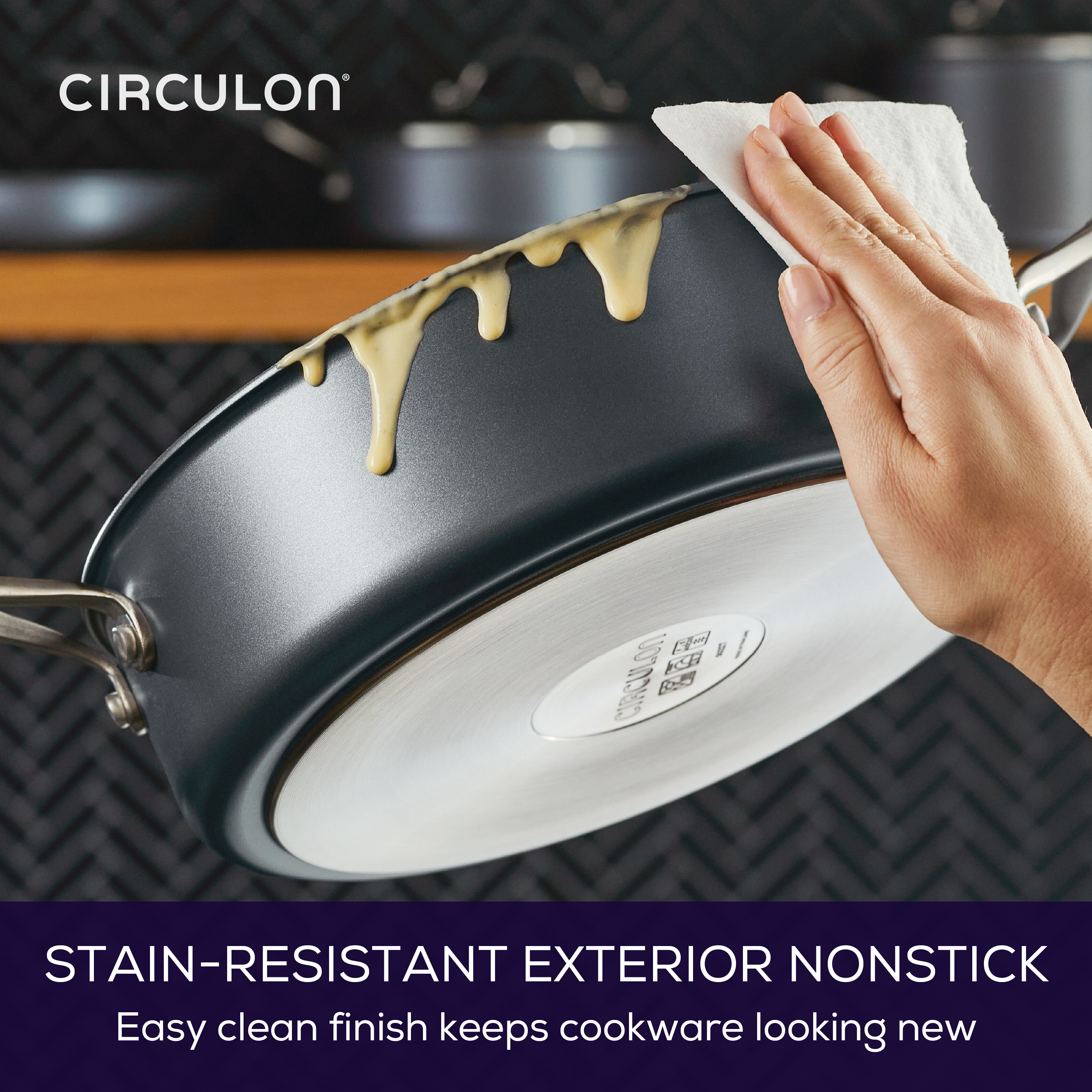 5 Quart A1 ScratchDefense™ Nonstick Saute Pan with Lid - Premium Cookware for Sauteing, Frying & Simmering - Perfect for Home Chefs & Professional Kitchens