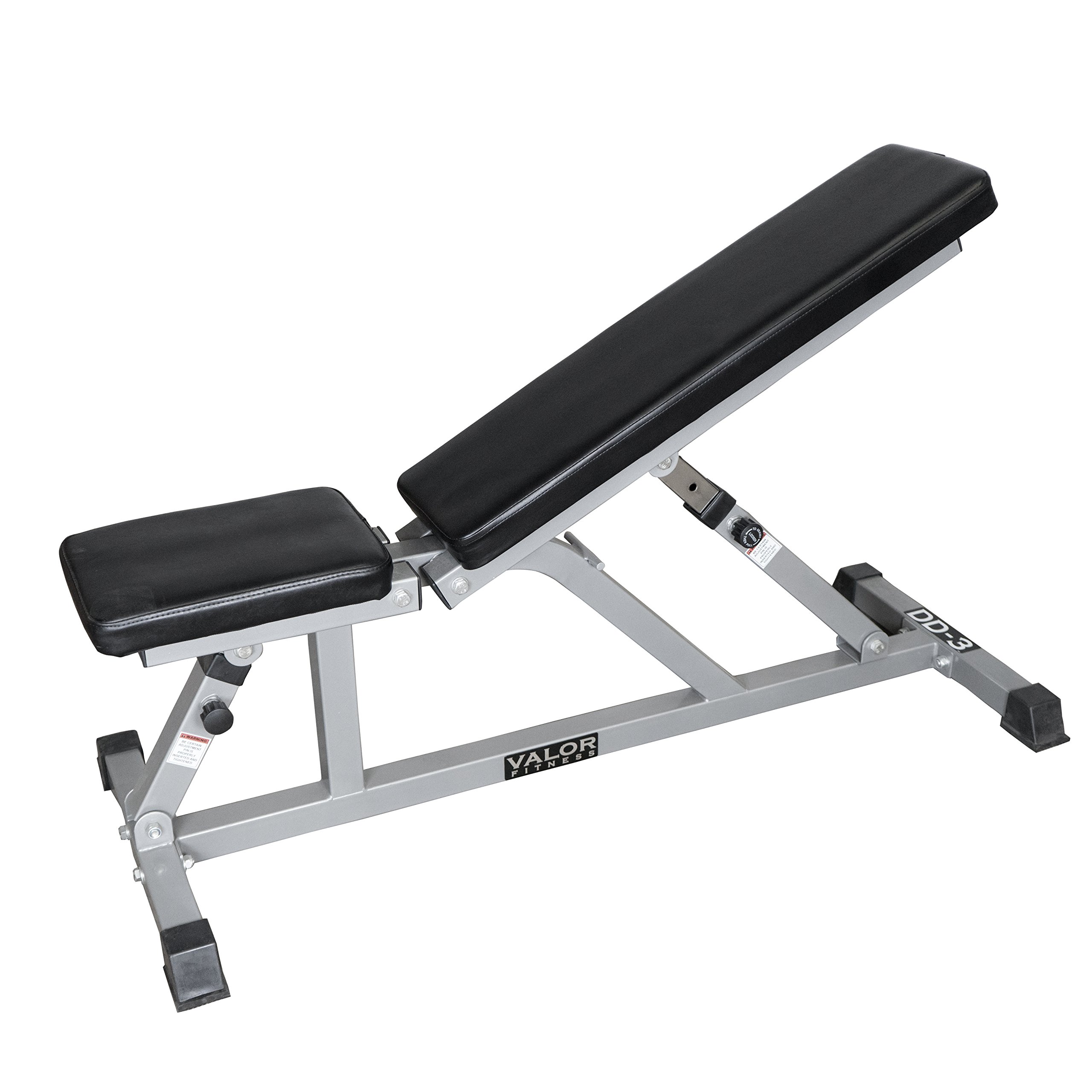 Valor Fitness Adjustable Weight Bench – Flat & Incline Workout Bench for Home Gym, Strength Training, Bench Press, Full-Body Exercise, Dumbbells & Lifting Equipment – Perfect for Home Workouts, Muscle Building, and Fitness Training