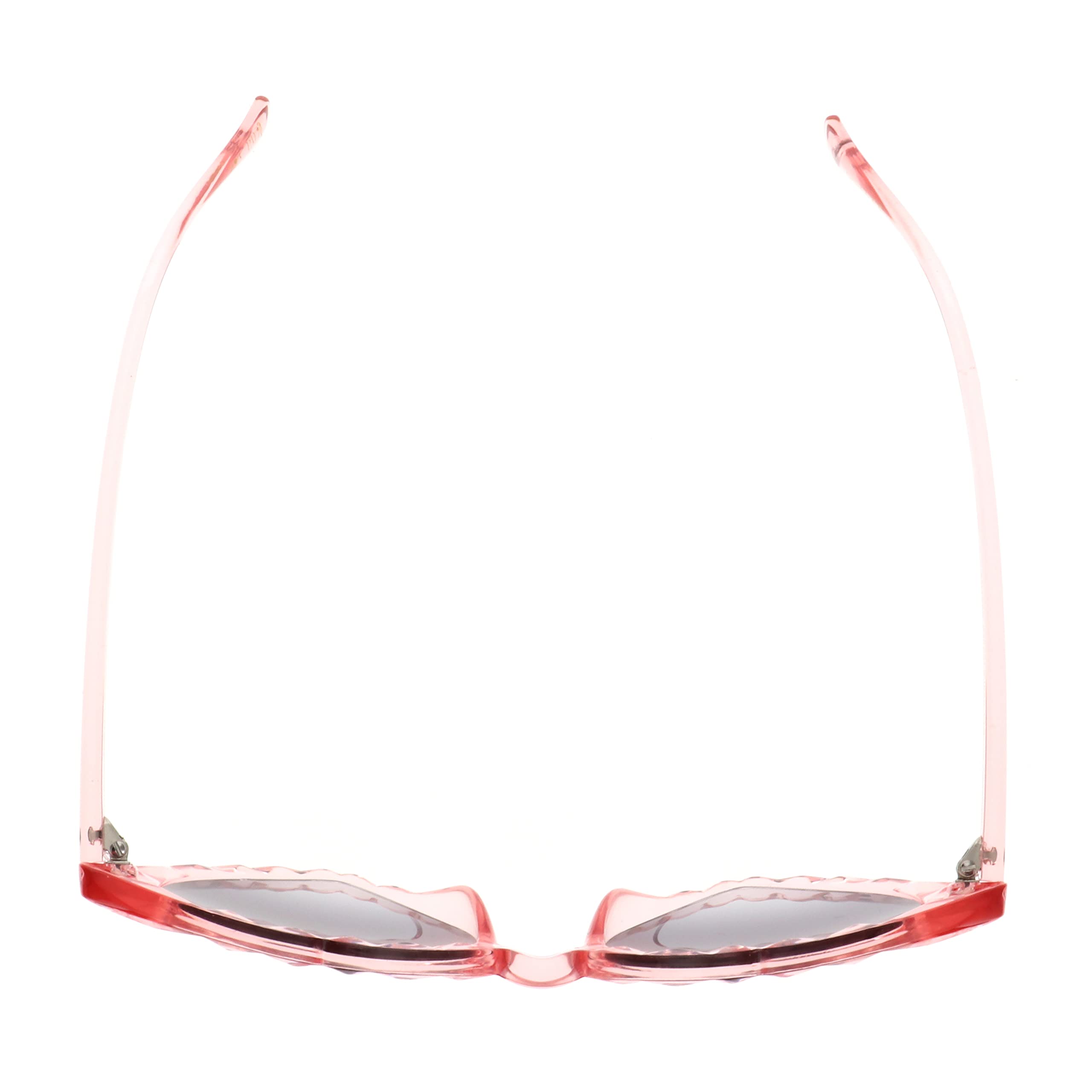 Betsey Johnson Women's Brea Heart-Shaped Sunglasses - Trendy UV Protection Cat Eye Glasses for Women, Perfect for Beach, Vacation & Summer Outfits