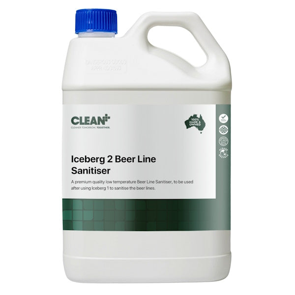 Clean Plus Iceberg 2 Beer Line Sanitiser - Professional Draft Beer System Cleaner for Home & Commercial Use - Perfect for Kegs, Taps, and Brewing Equipment Maintenance