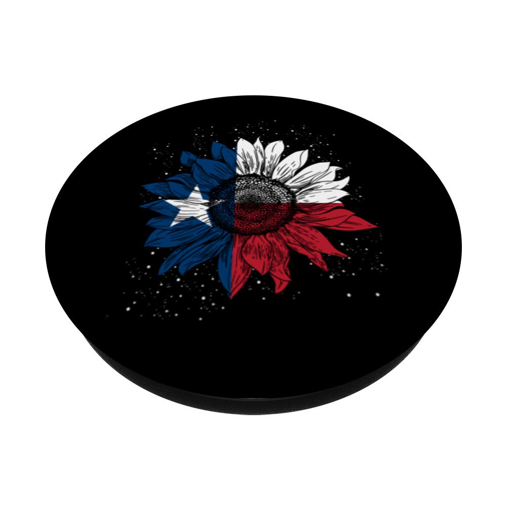 Texas Sunflower PopSockets Grip & Stand for iPhone, Samsung & Tablets - Perfect Gift for Flower Lovers & Texans - Great for Home, Office & Travel Use